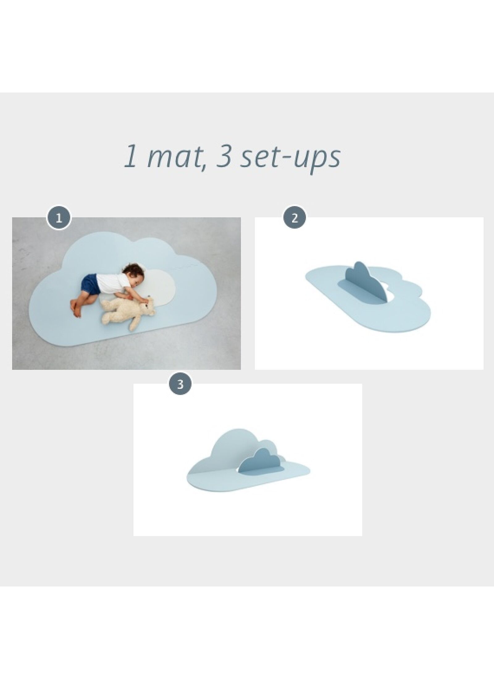 PLAY MAT SMALL CLOUD BLUE