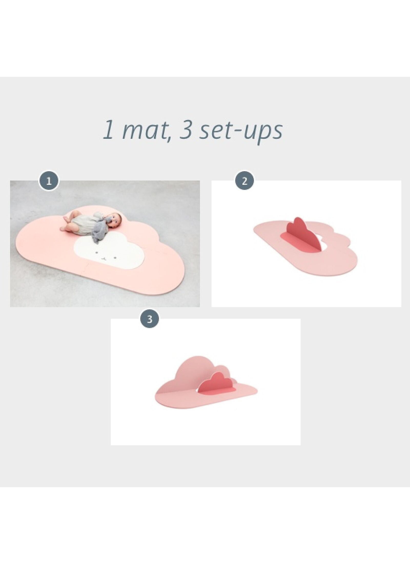 PLAY MAT SMALL CLOUD PINK