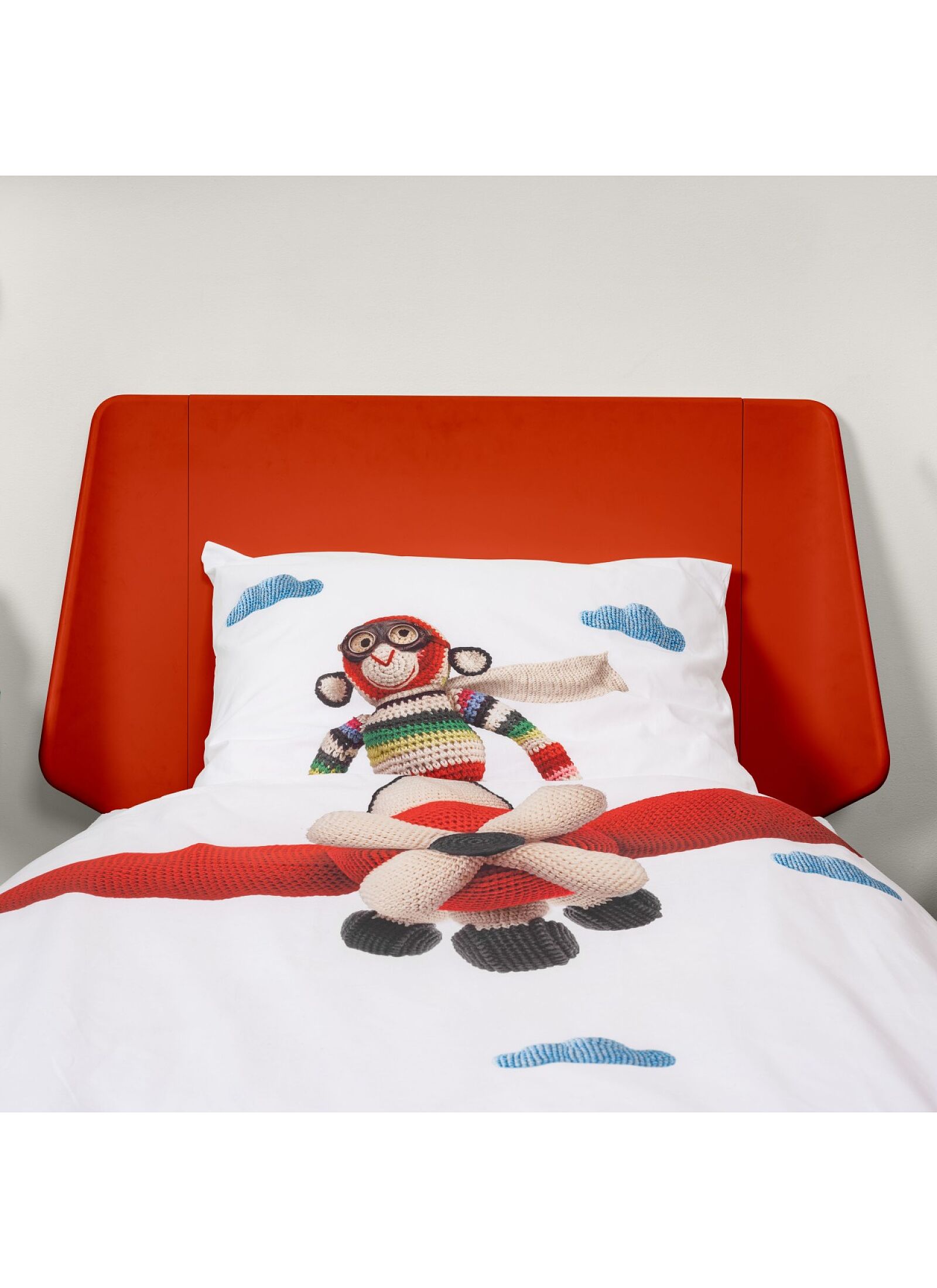 SINGLE DUVET COVER AIRPLANE MONKEY