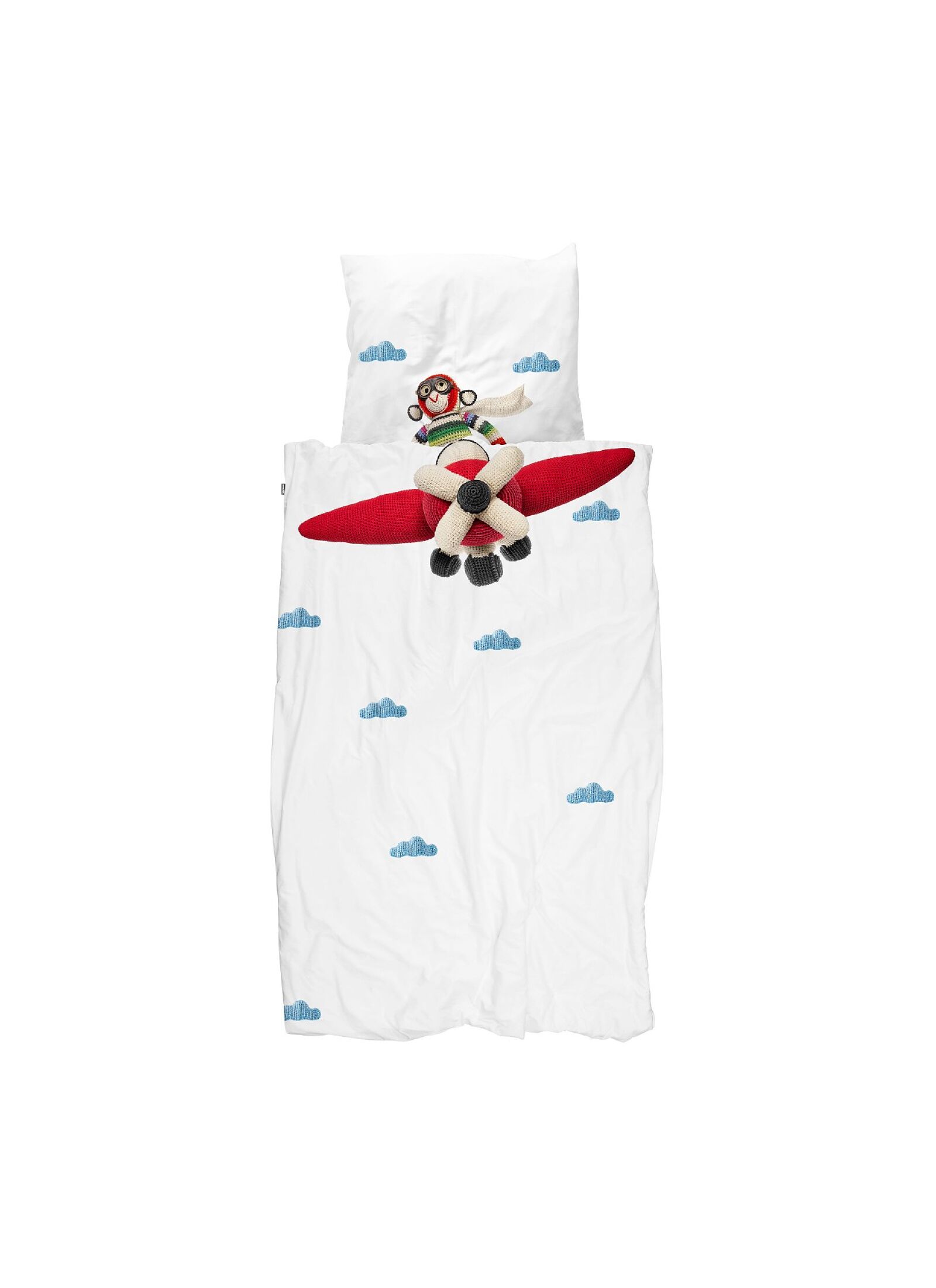 SINGLE DUVET COVER AIRPLANE MONKEY