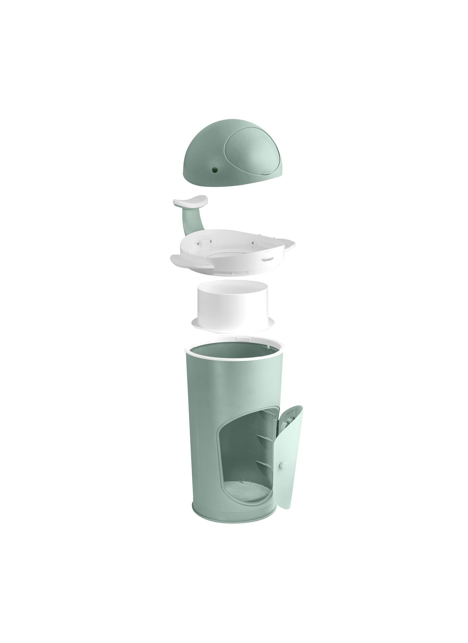 DIAPER DISPOSAL BIN WHALE GREEN