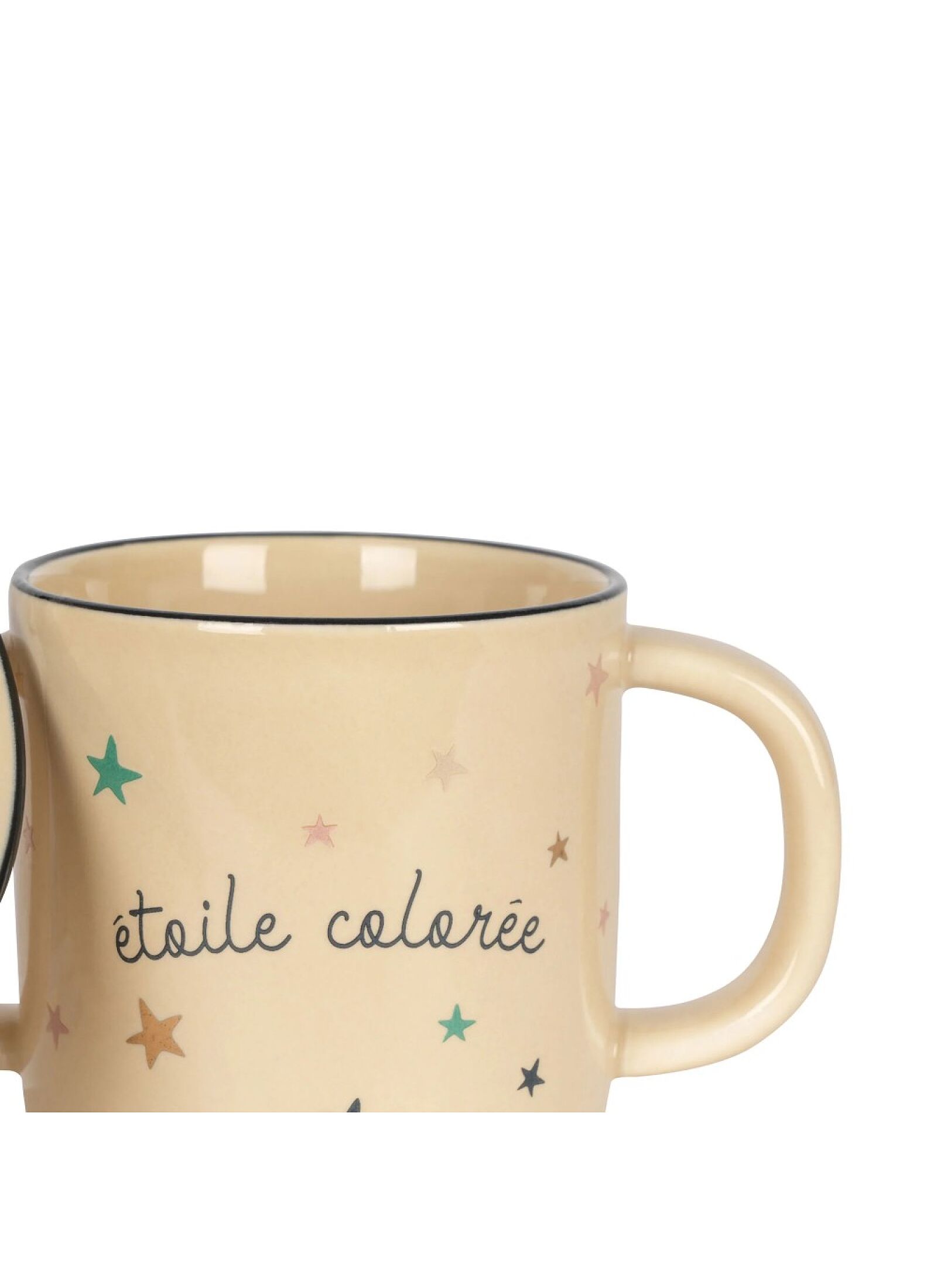 CERAMIC BOWL &AMP; CUP ETOILE COLOREE