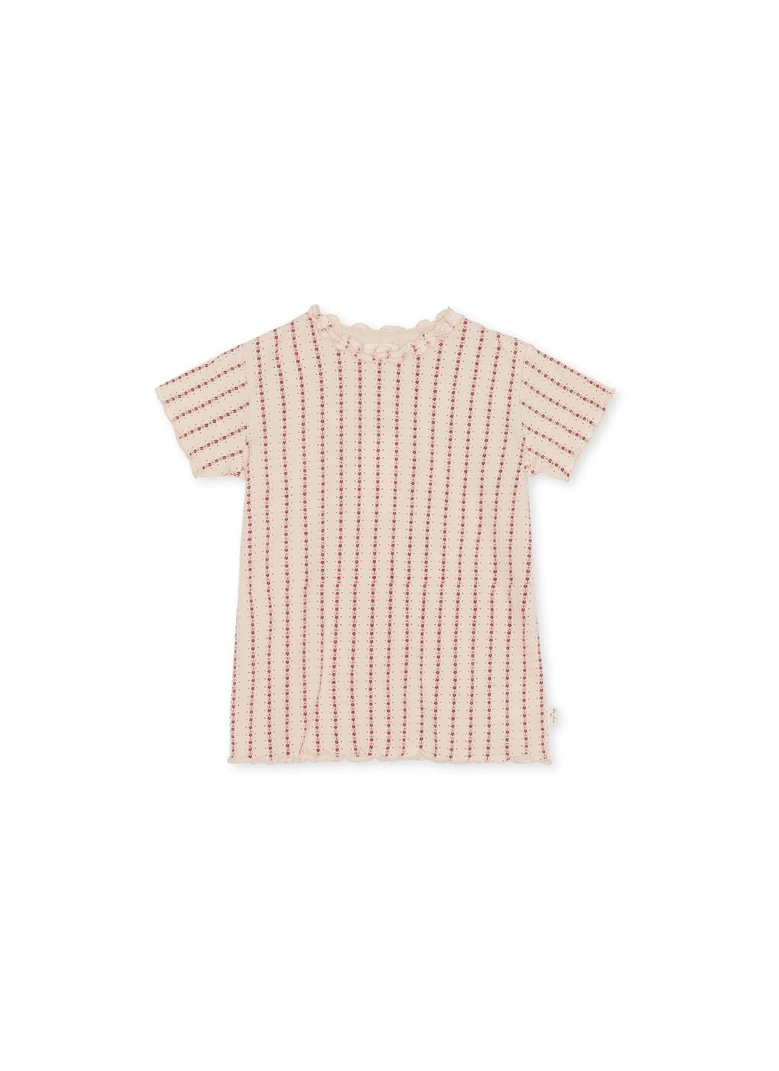 LONG TEE DRESS VIOLA ROUGE