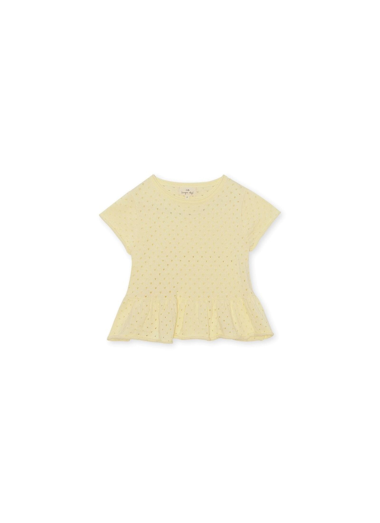 KNITTED TEE CYPRES FRILL LEMON ICING