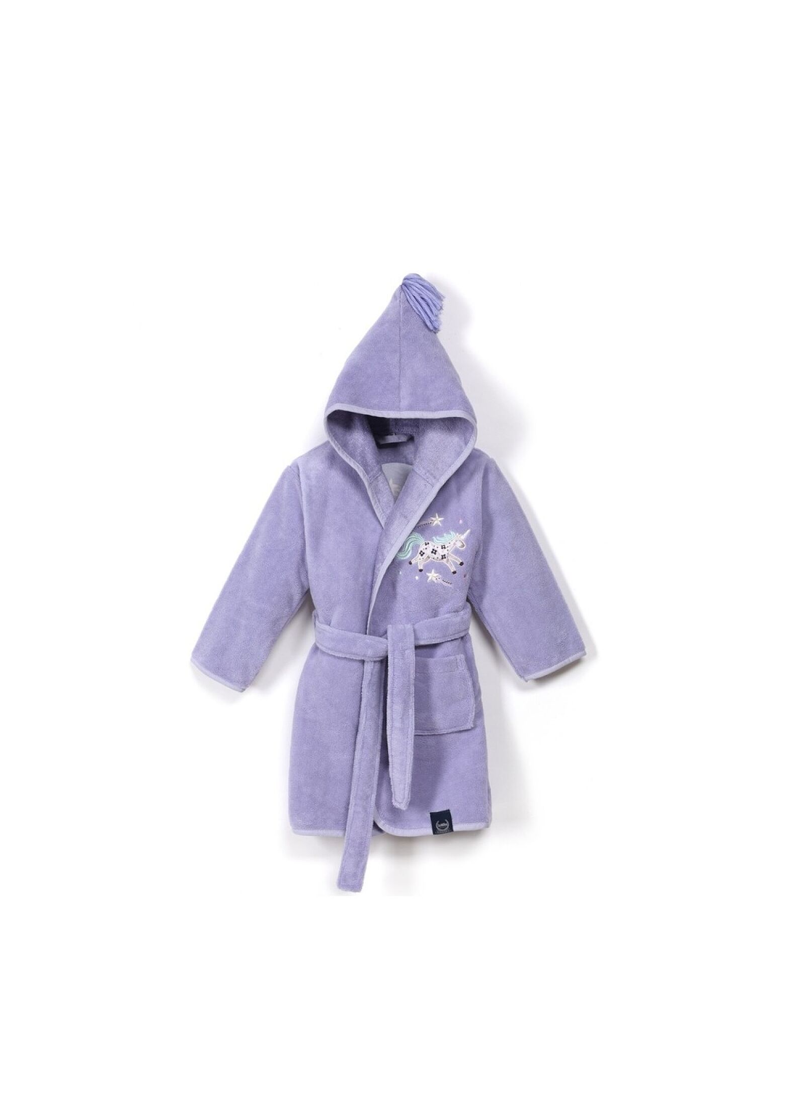 BABY BATHROBE MEDIUM (2-5Y) LADY UNICORN PURPLE