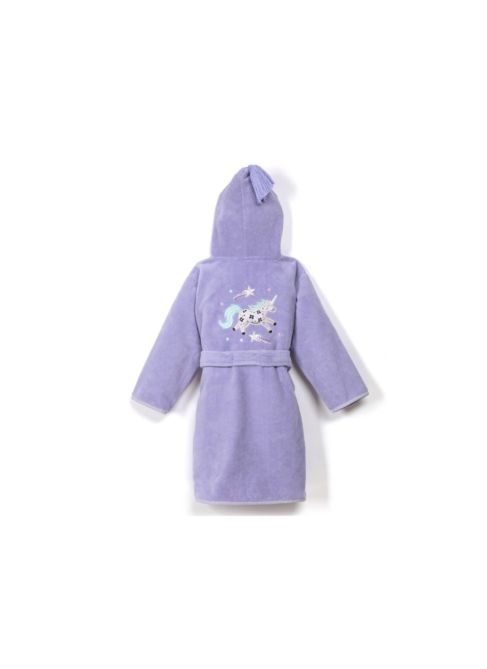 BABY BATHROBE MEDIUM (2-5Y) LADY UNICORN PURPLE