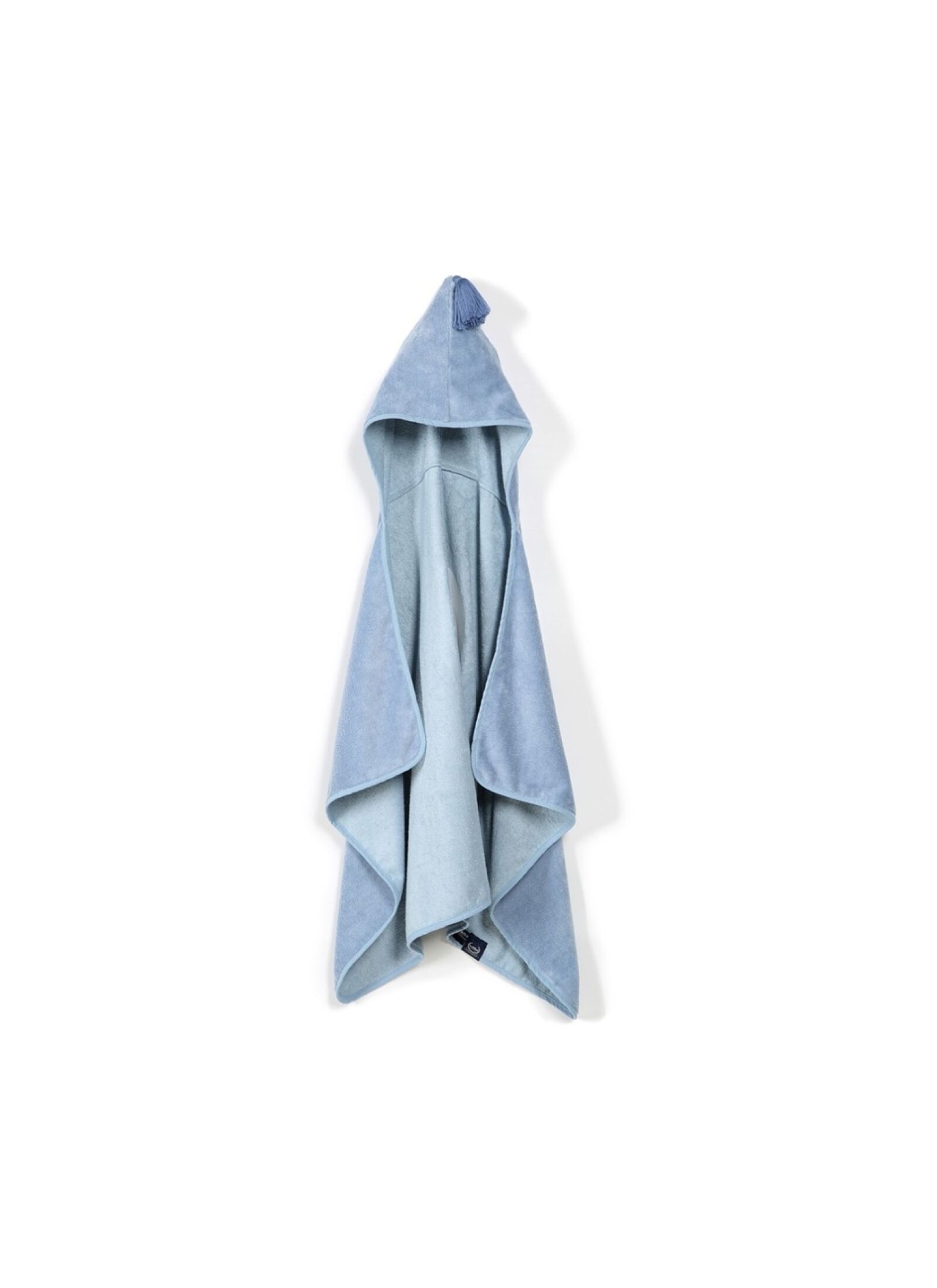 KID'S CUDDLE N DRY TOWEL BAMBOO HELLO WORLD DUSTY BLUE