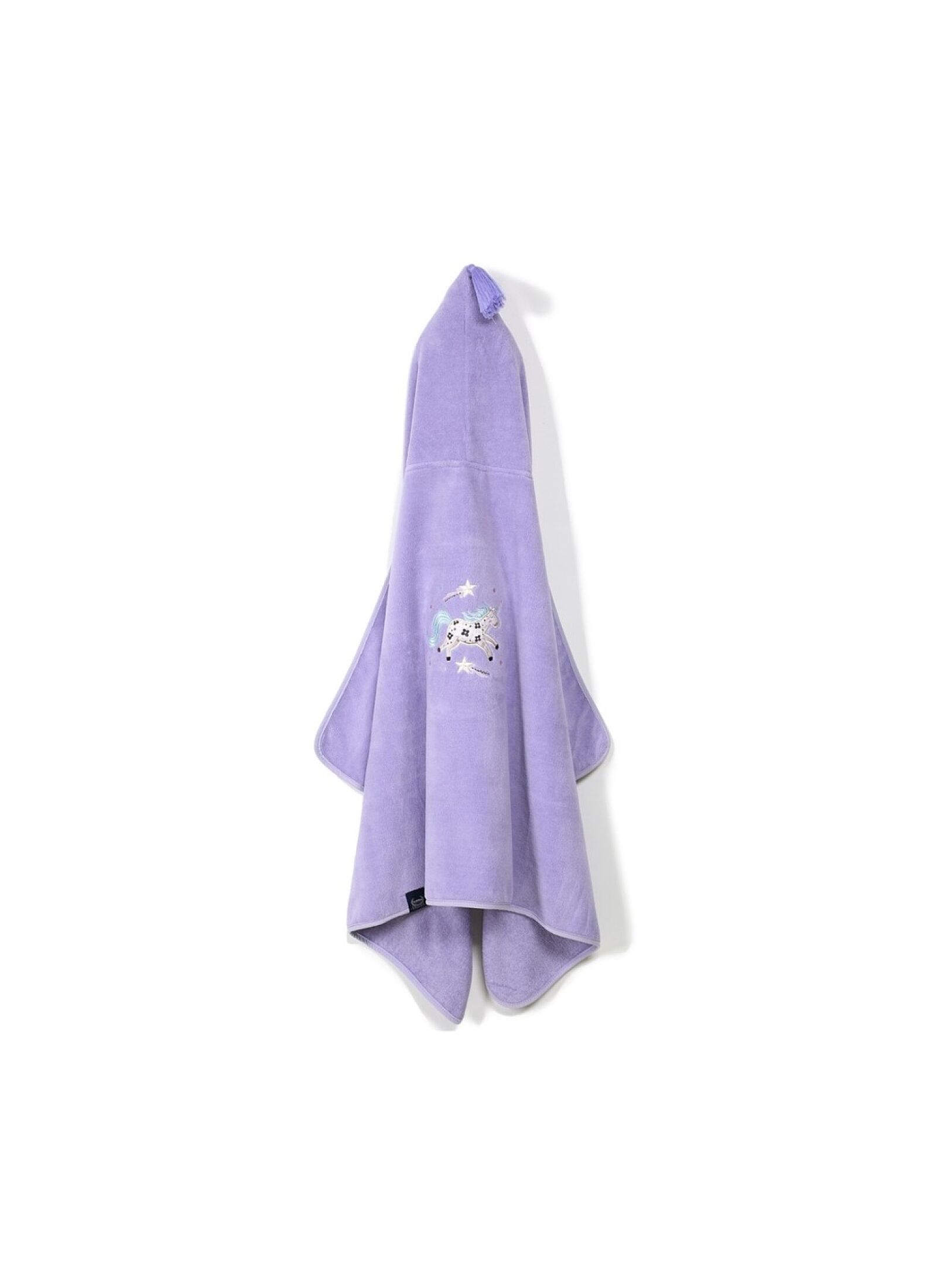 KID'S CUDDLE N DRY TOWEL BAMBOO LADY UNICORN PURPLE