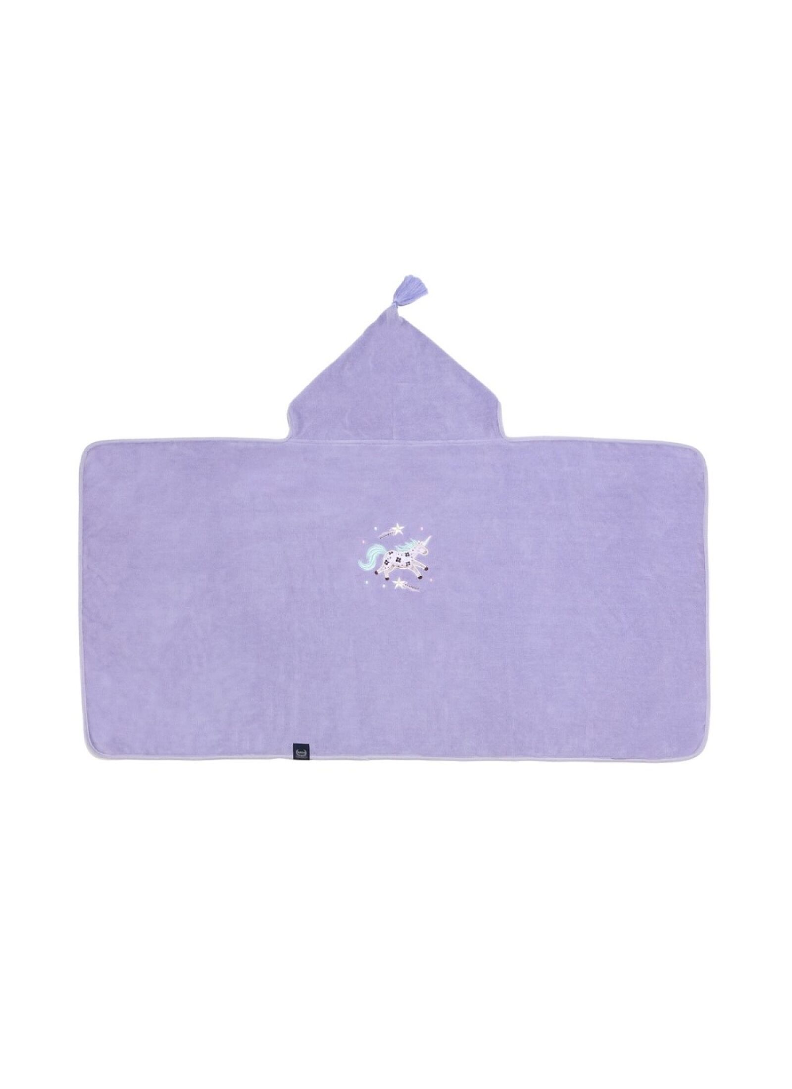 KID'S CUDDLE N DRY TOWEL BAMBOO LADY UNICORN PURPLE