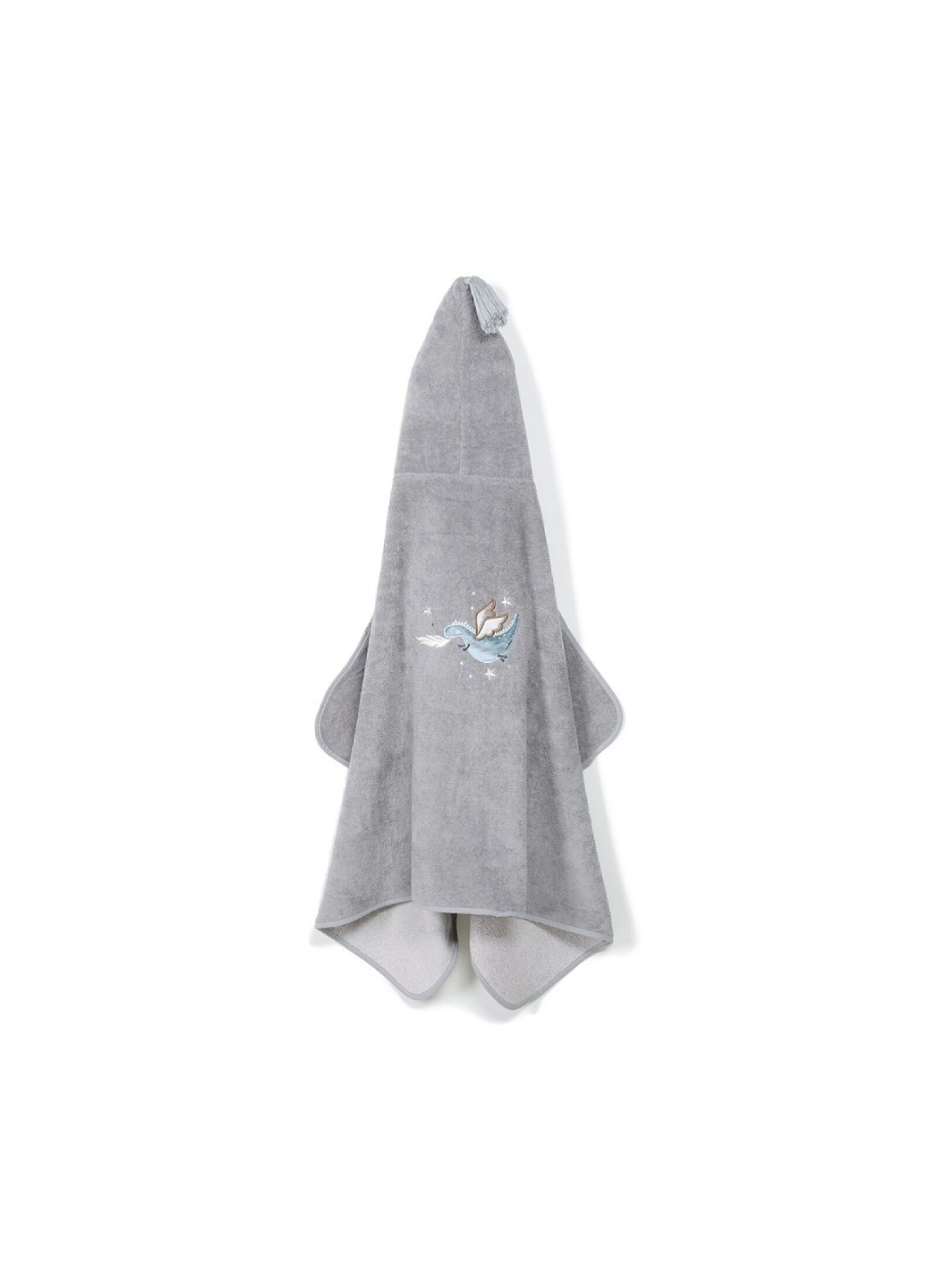 KID'S CUDDLE N DRY TOWEL BAMBOO LORD DRAGON GREY