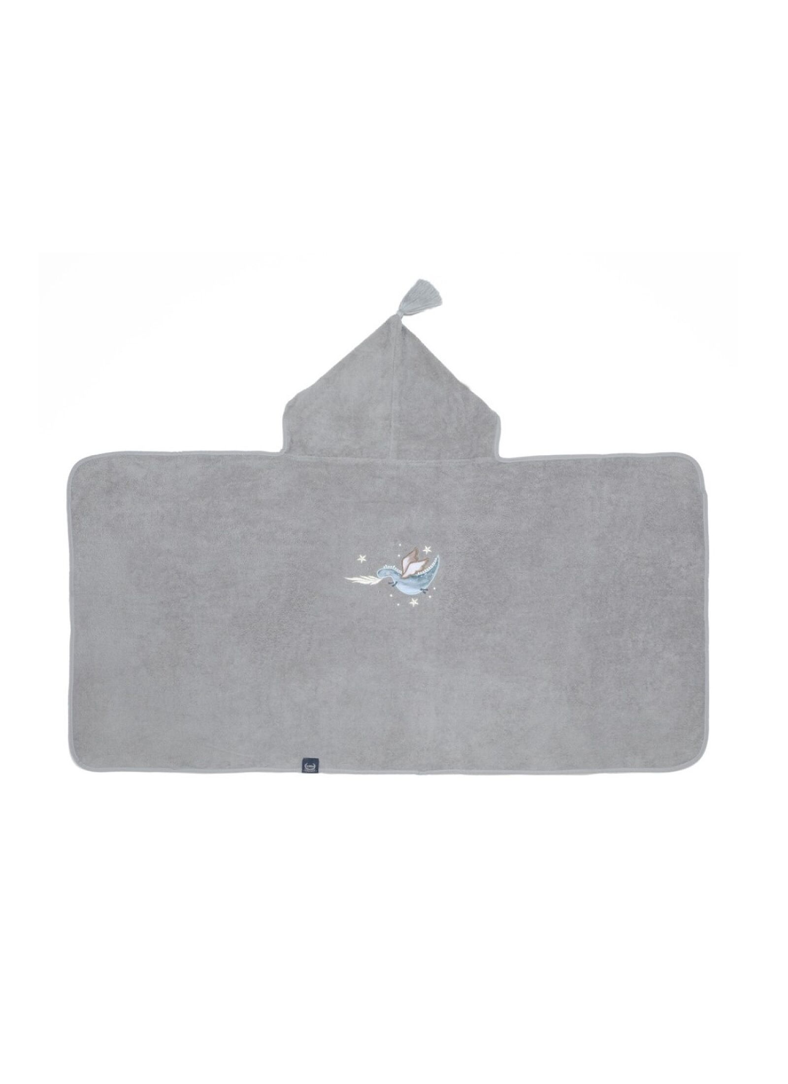 KID'S CUDDLE N DRY TOWEL BAMBOO LORD DRAGON GREY