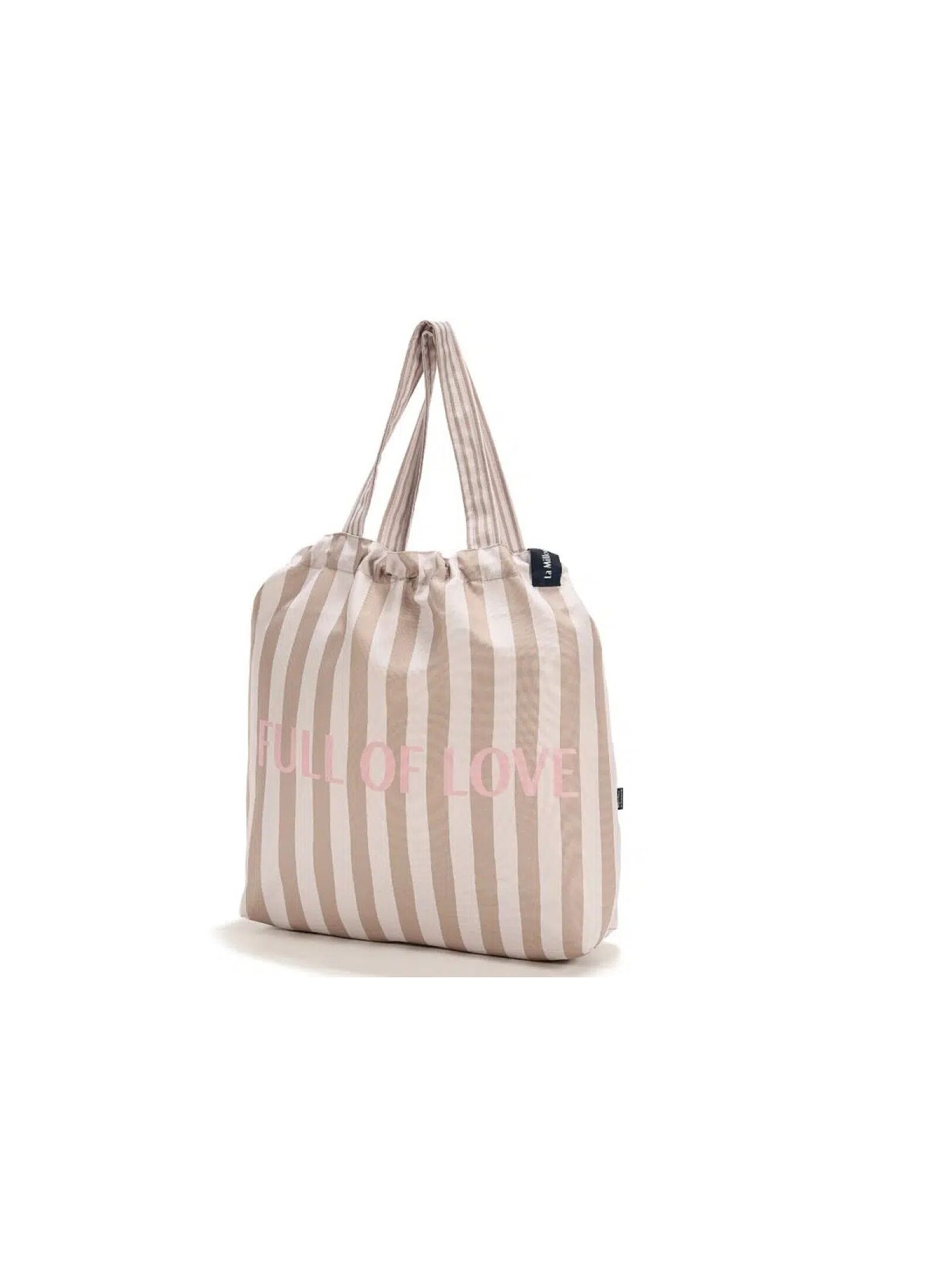 SHOPPER BAG STRIPES BEIGE