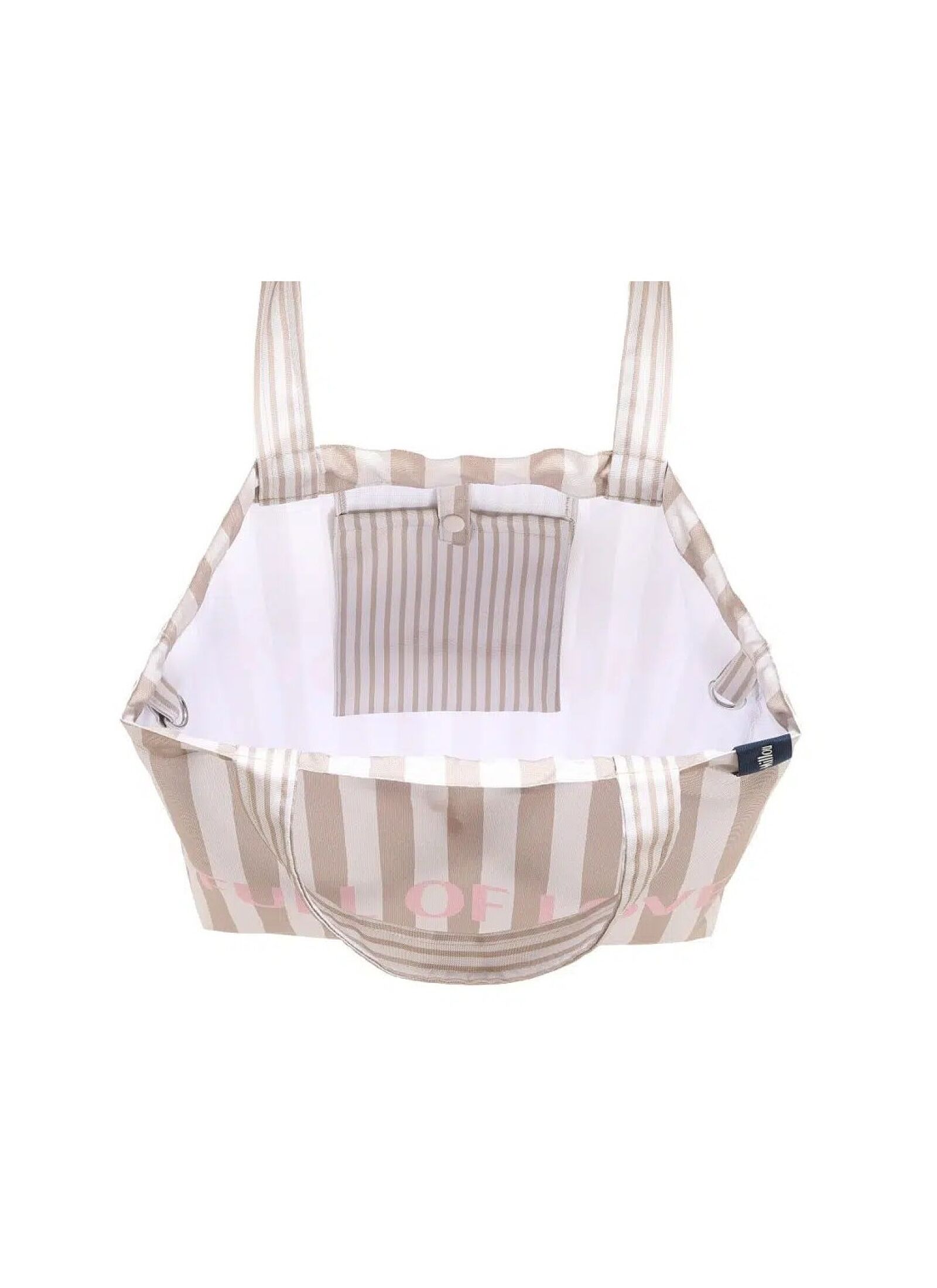 SHOPPER BAG STRIPES BEIGE
