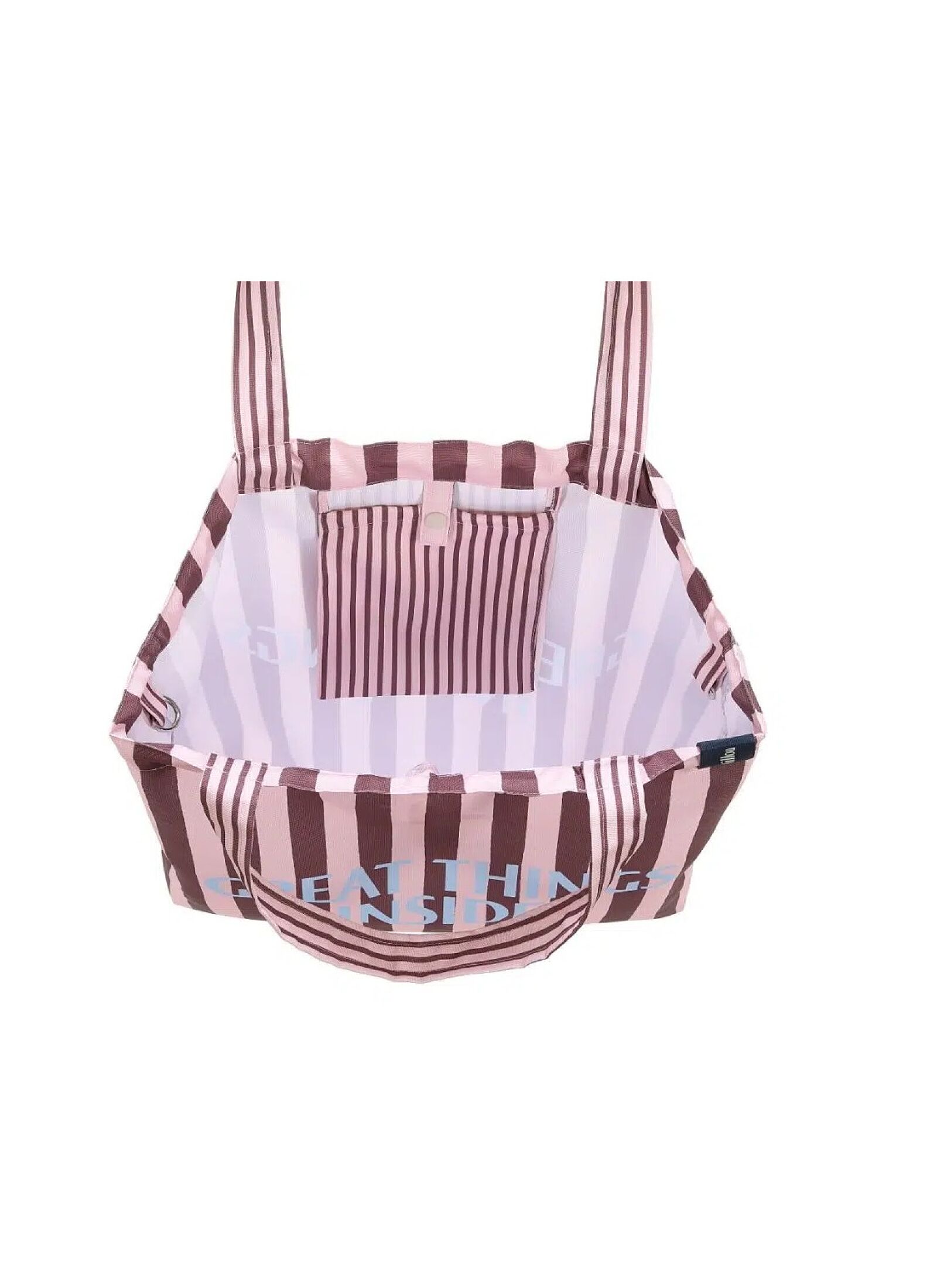 SHOPPER BAG STRIPES PINK