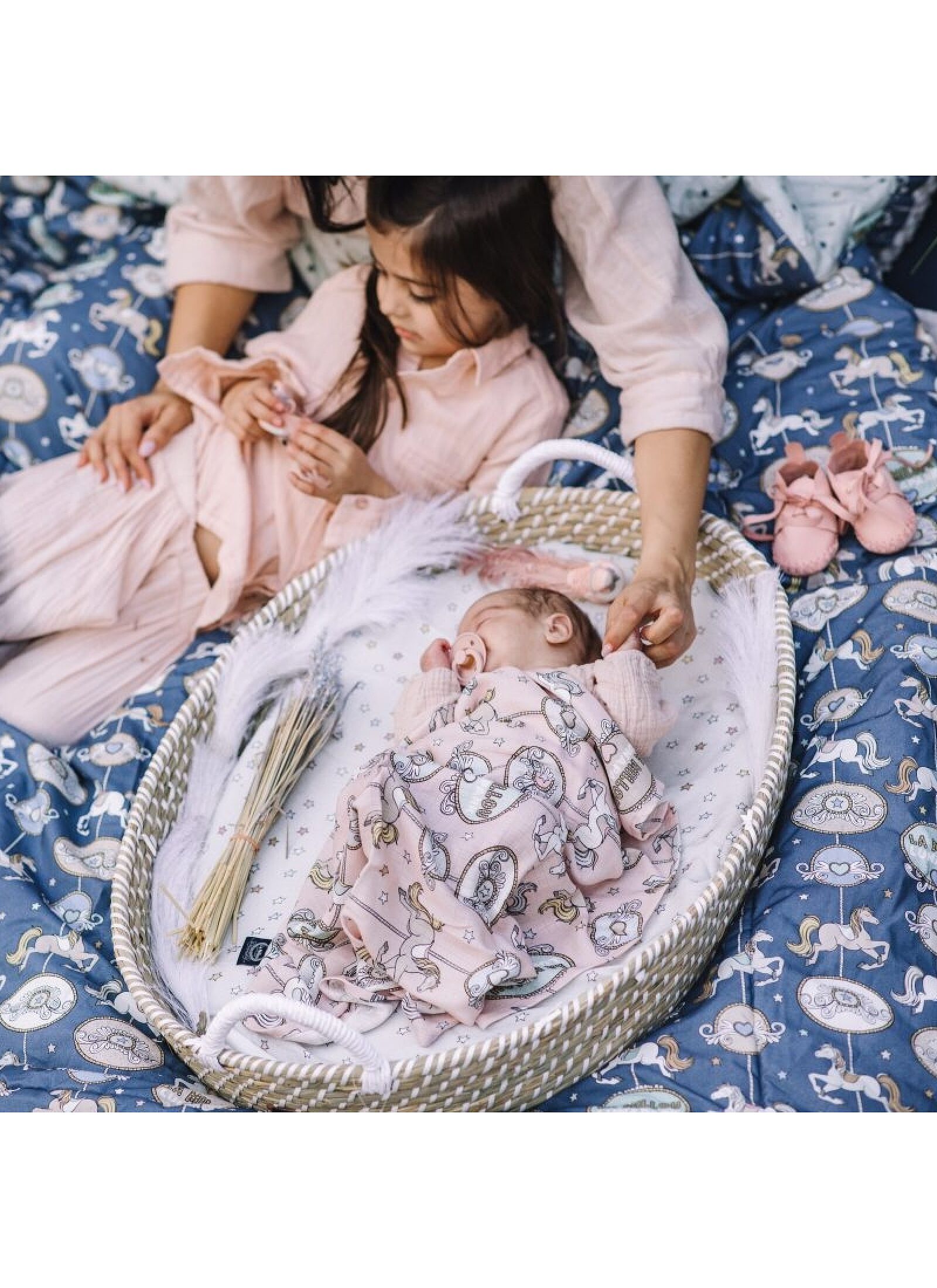 MUSLIN BLANKET (2PCS) ENGLISH GARDEN