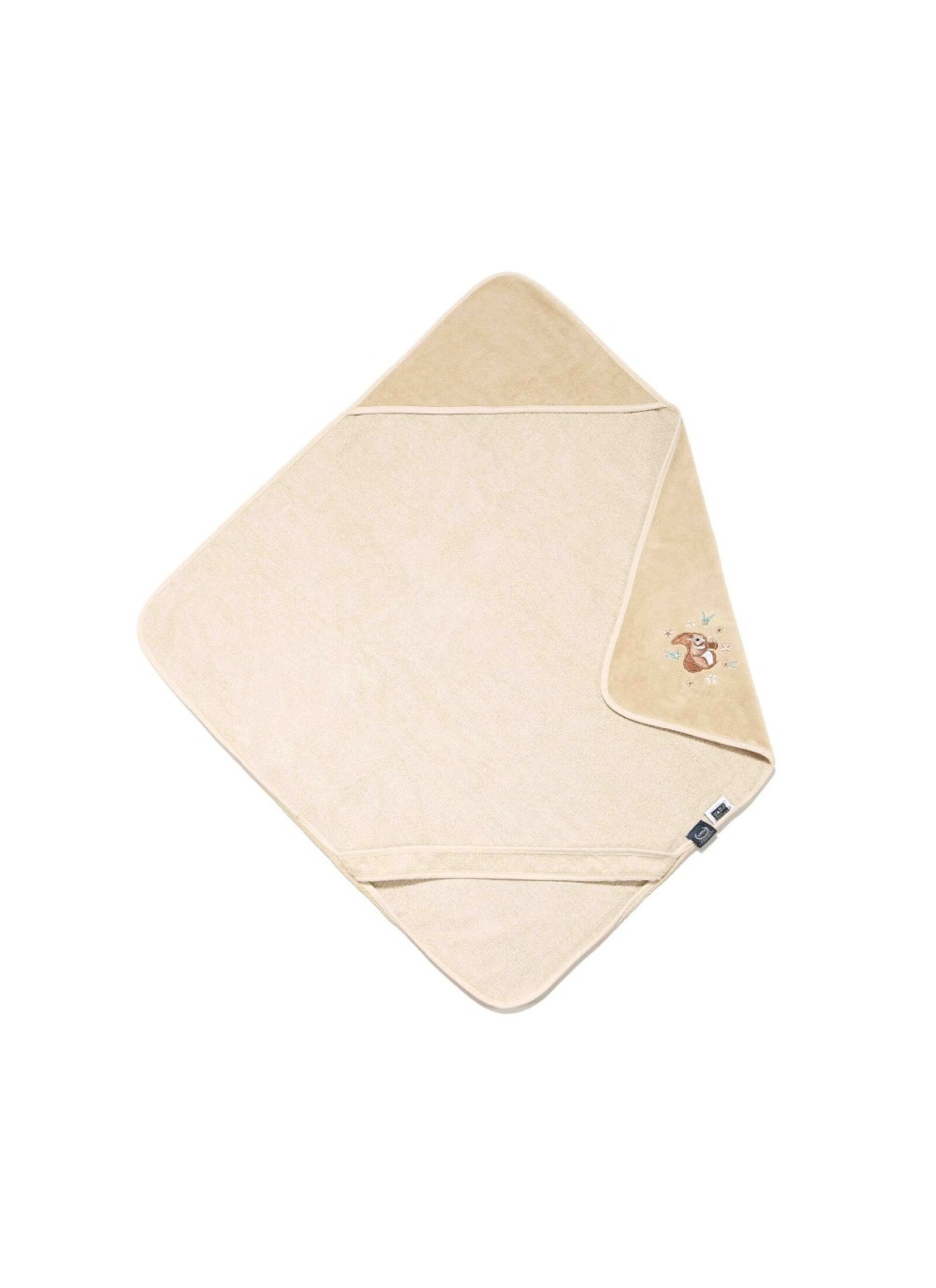 BABY CUDDLE N DRY TOWEL BAMBOO PRETTY BARBARA SAND