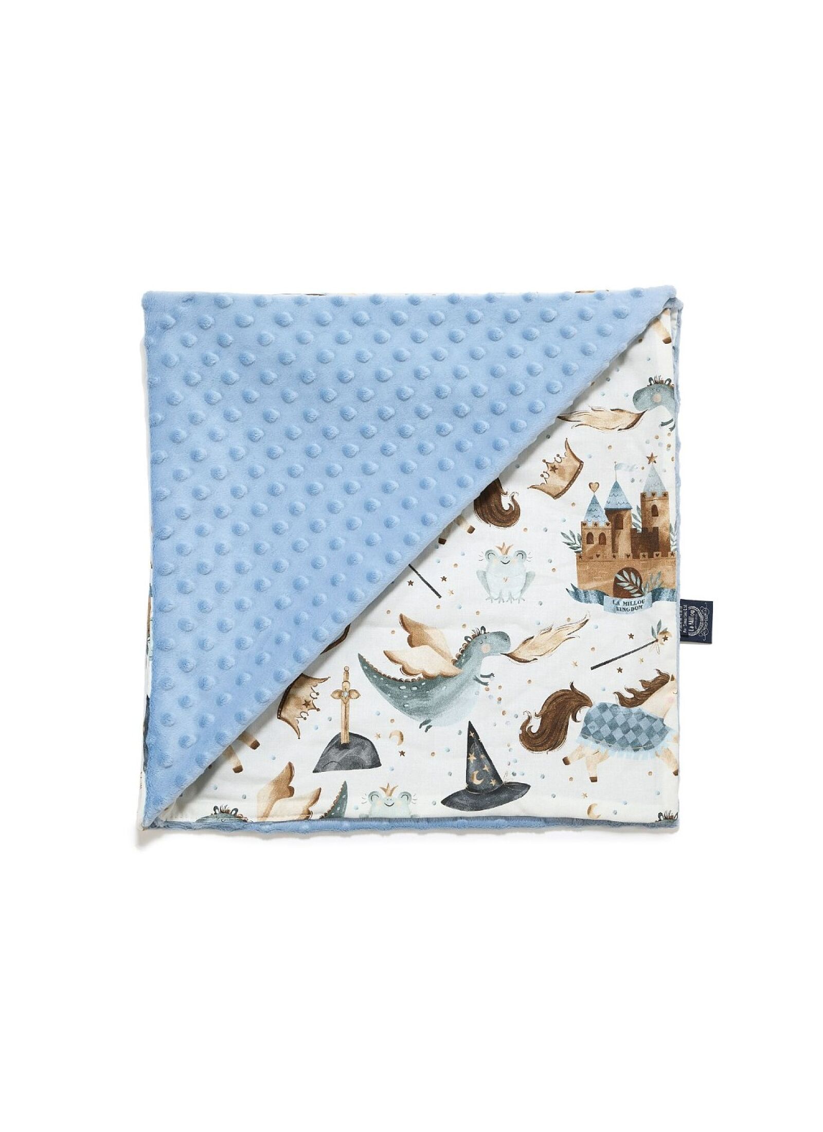 CRIB BLANKET (110X140) PRINCE WIND BLUE