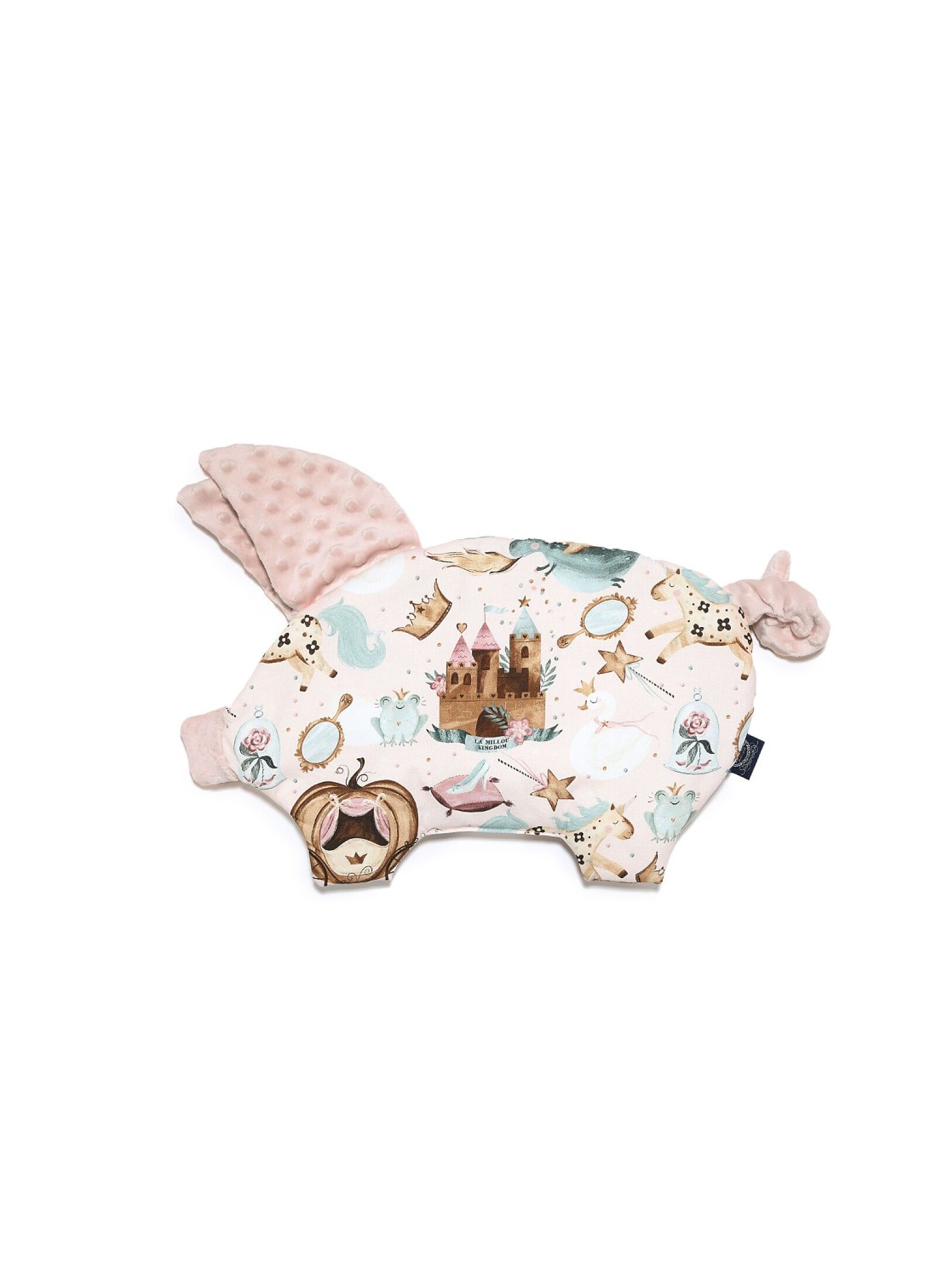BABY PILLOW SLEEPY PIG PRINCESS SMOKE ROSE