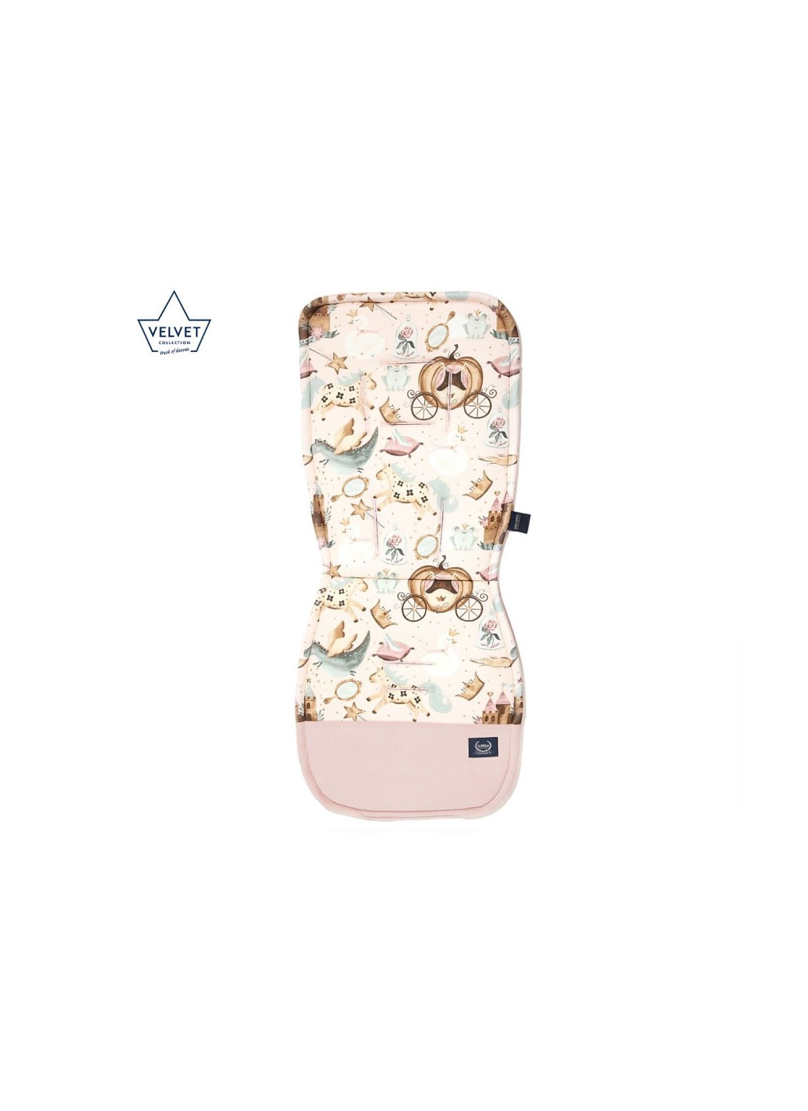 STROLLER PAD PRINCESS VELVET SMOKE ROSE CLASSIC