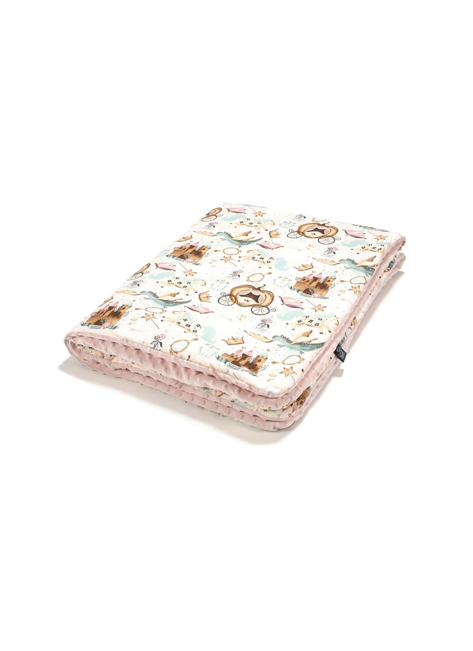 CRADDLE BLANKET (80Χ100) PRINCESS SMOKE ROSE