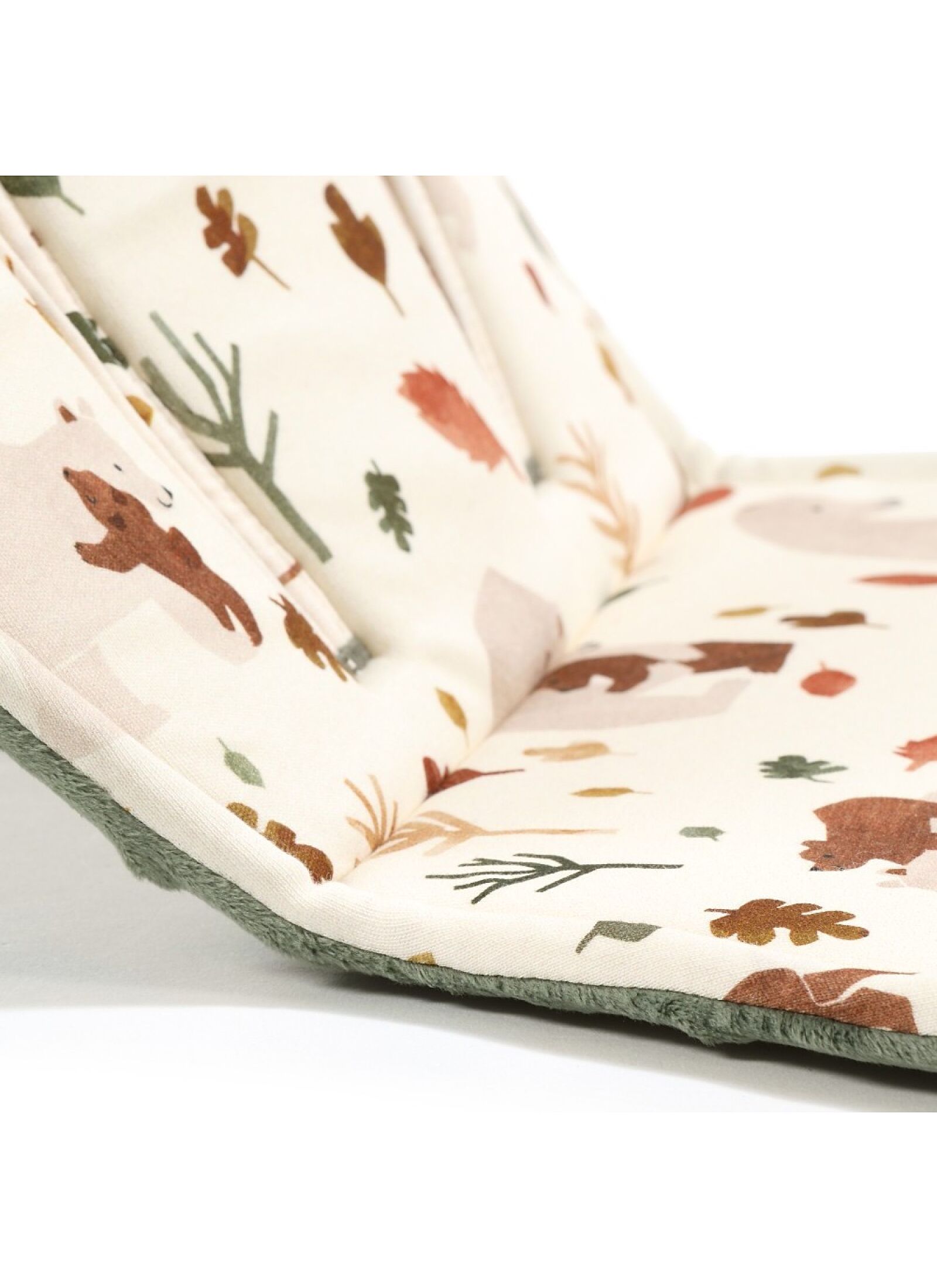 STROLLER PAD HUG ME VELVET KHAKI MULTI