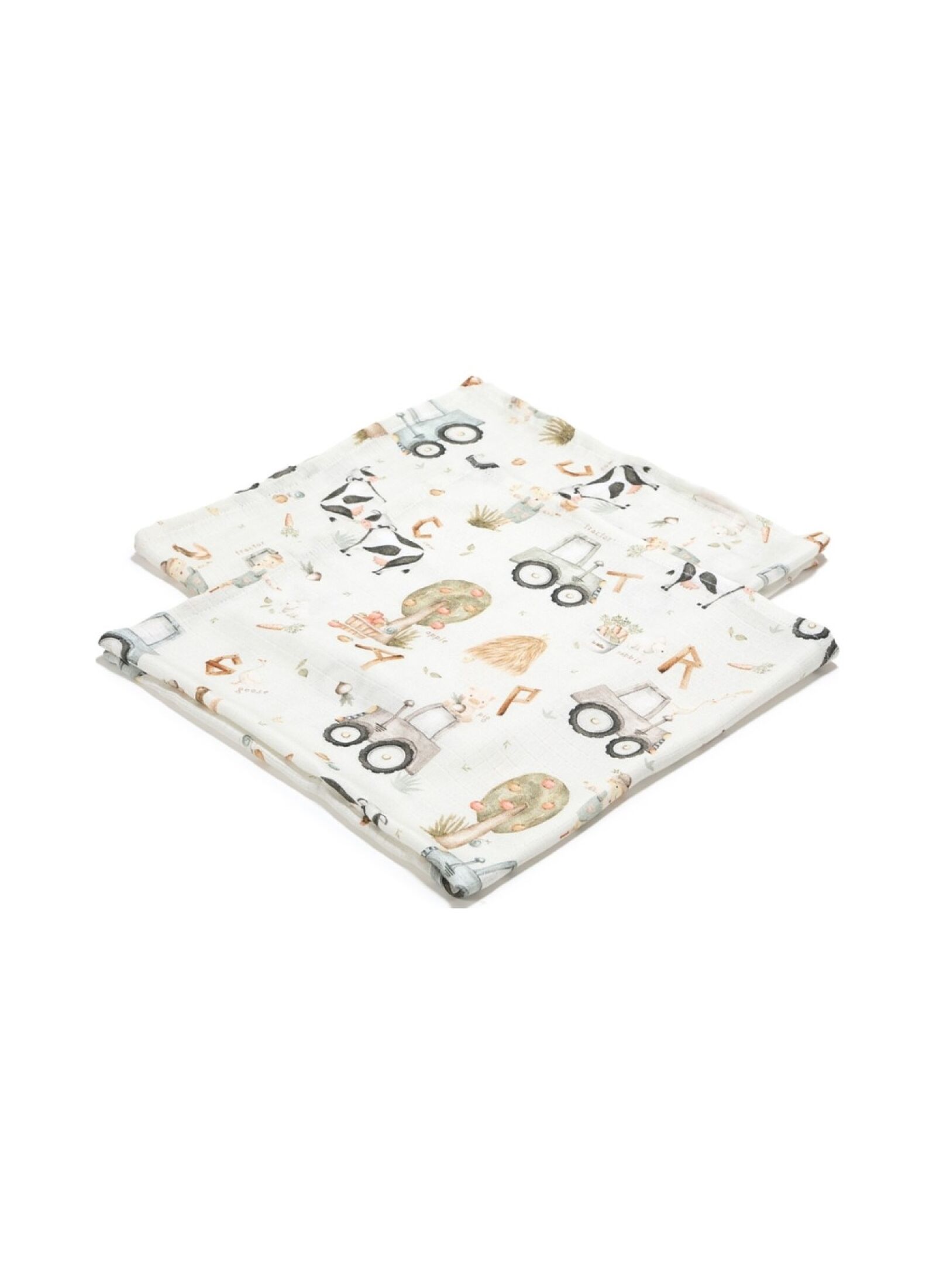 MUSLIN BLANKET (2PCS) ABC FARM