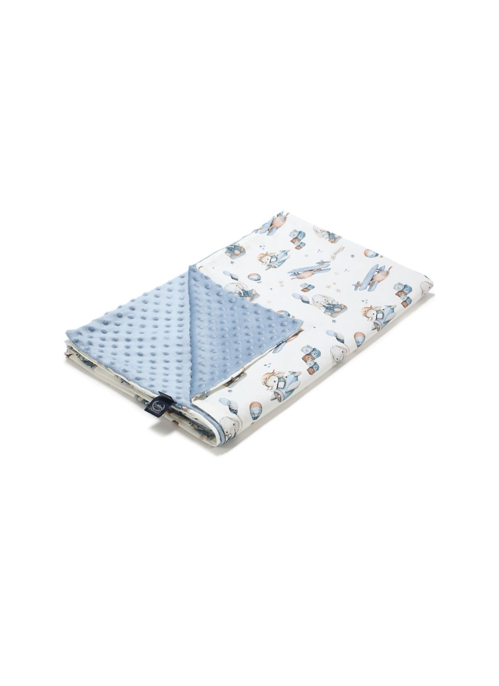 CRIB BLANKET (110X140) SIMBO WIND BLUE