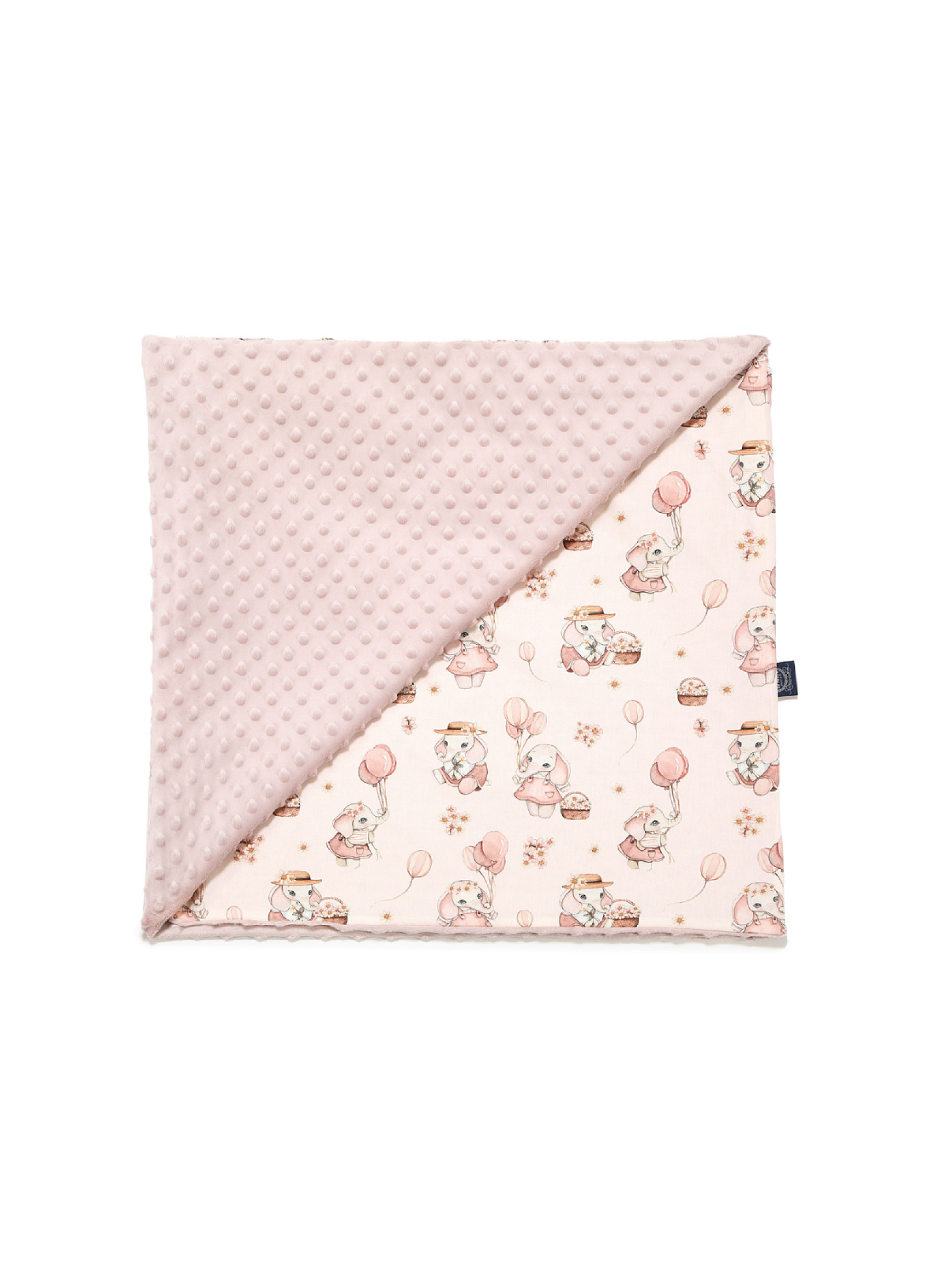 CRIB BLANKET (110X140) ROSSIE SMOKE ROSE