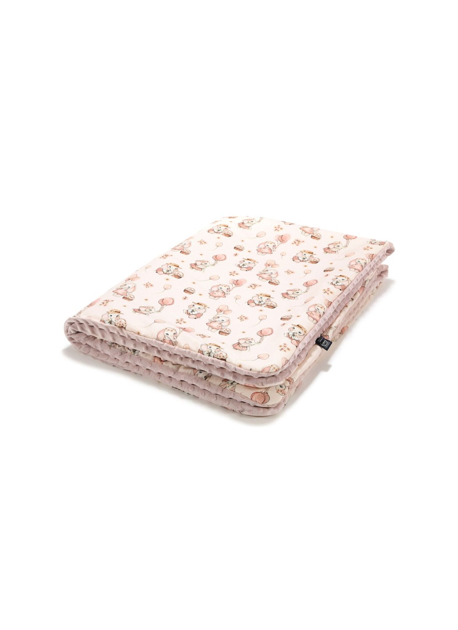 CRADDLE BLANKET (80Χ100) ROSSIE SMOKE ROSE