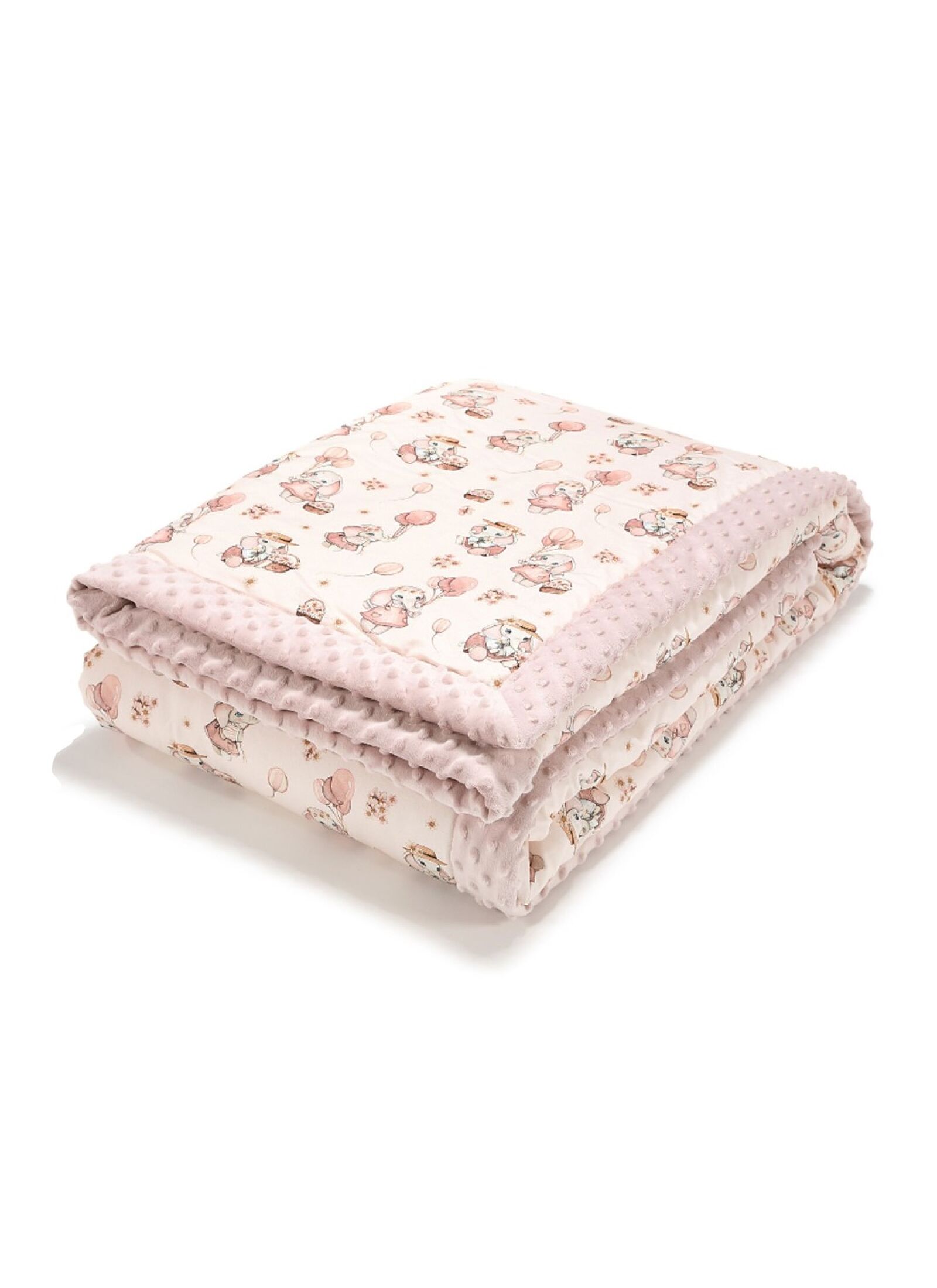 ADULT BLANKET (140X200) ROSSIE SMOKE ROSE