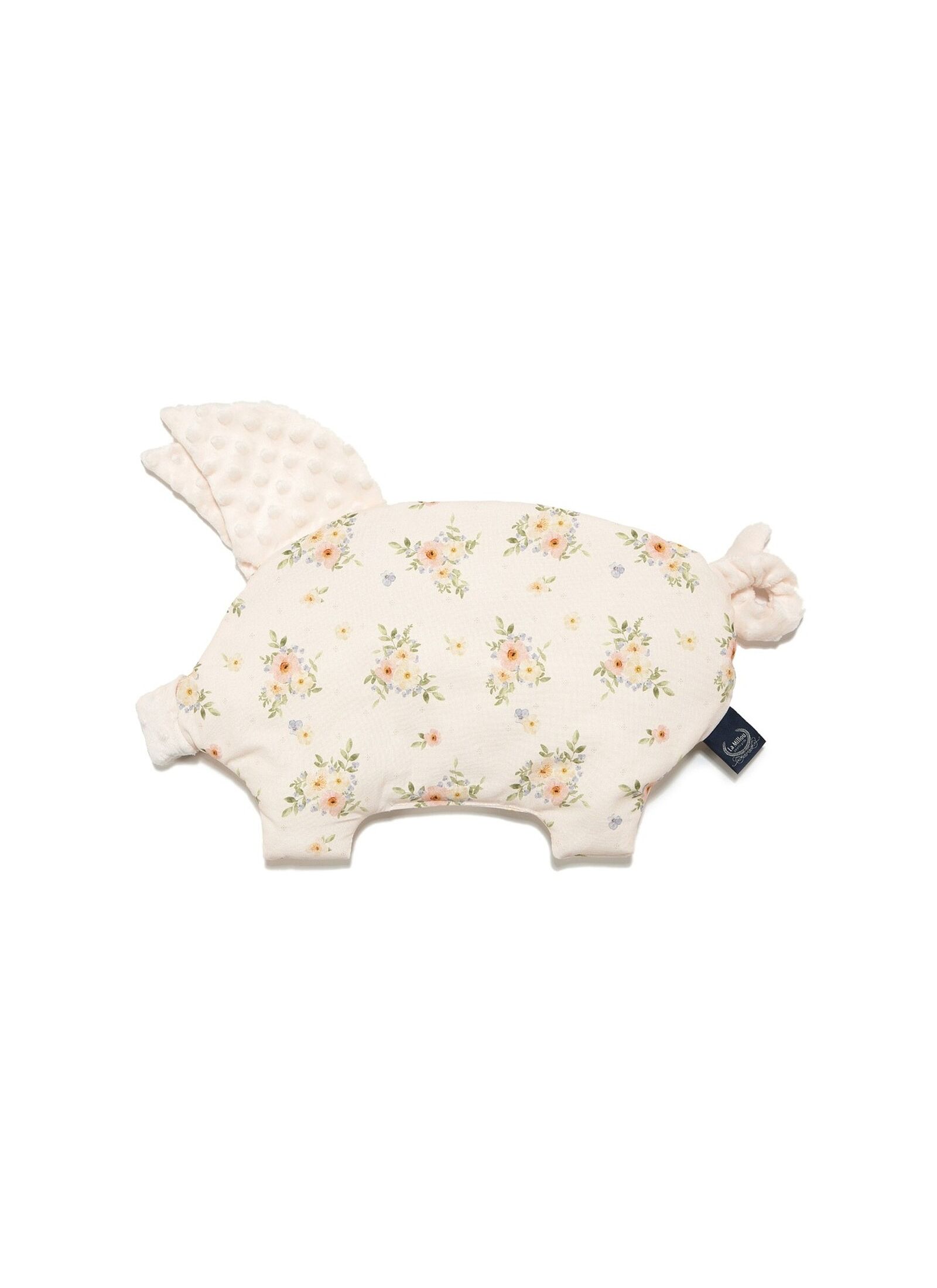 BABY PILLOW SLEEPY PIG ENGLISH GARDEN ECRU
