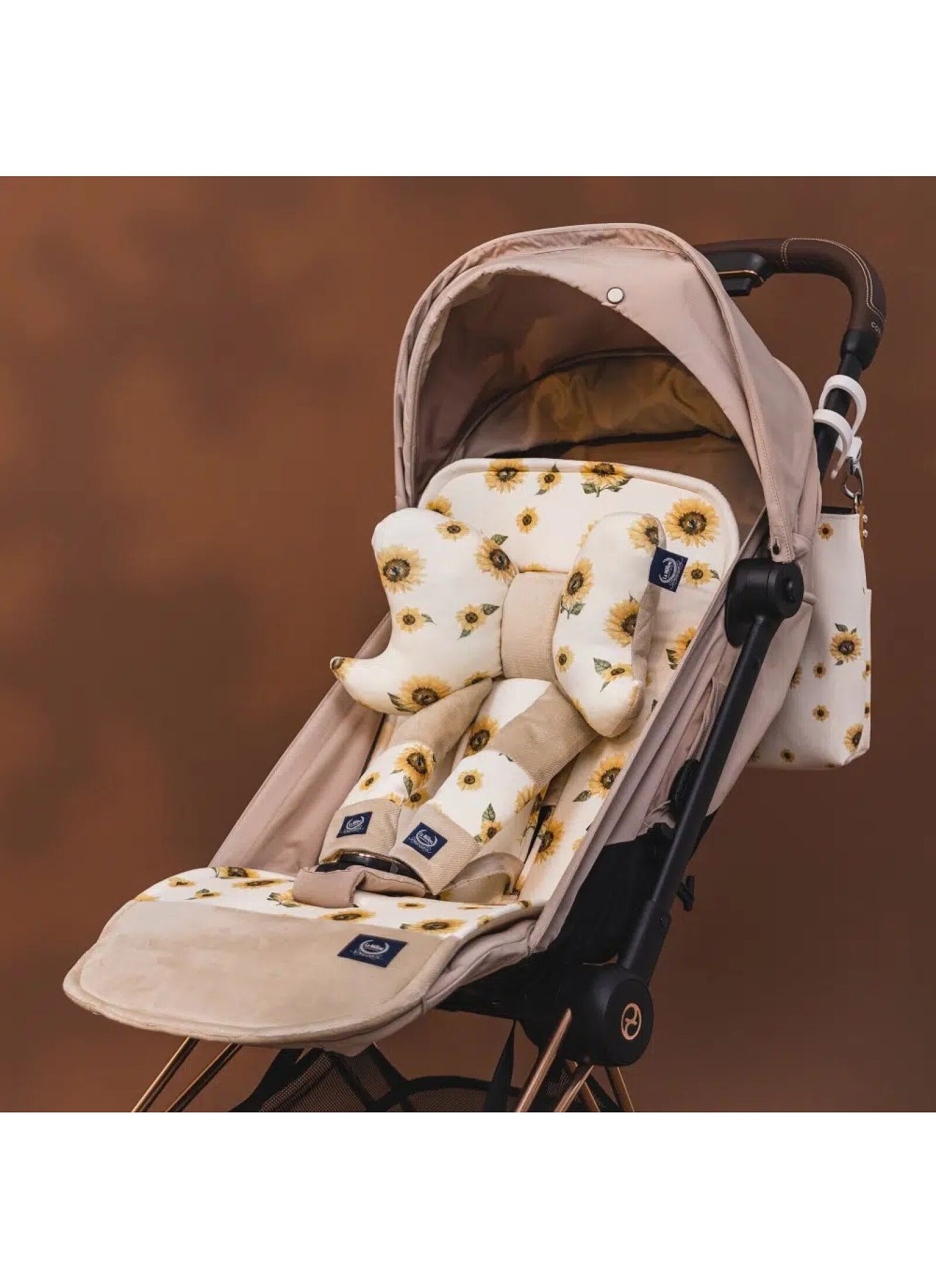 SEAT BELT COVER SUNLOVER VELVET SAND