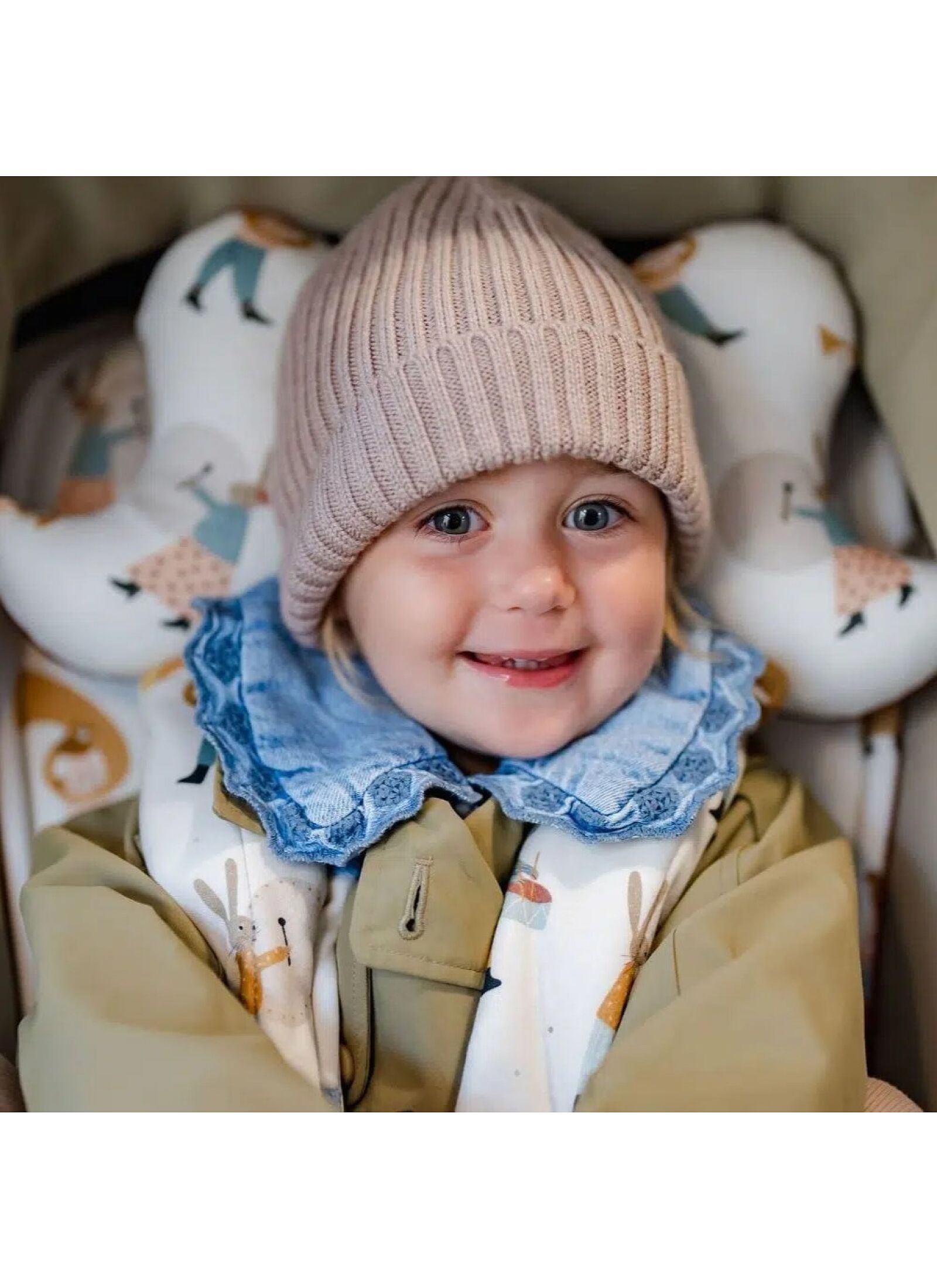 SEAT BELT COVER FLY ME TO THE MOON SKY VELVET GREY