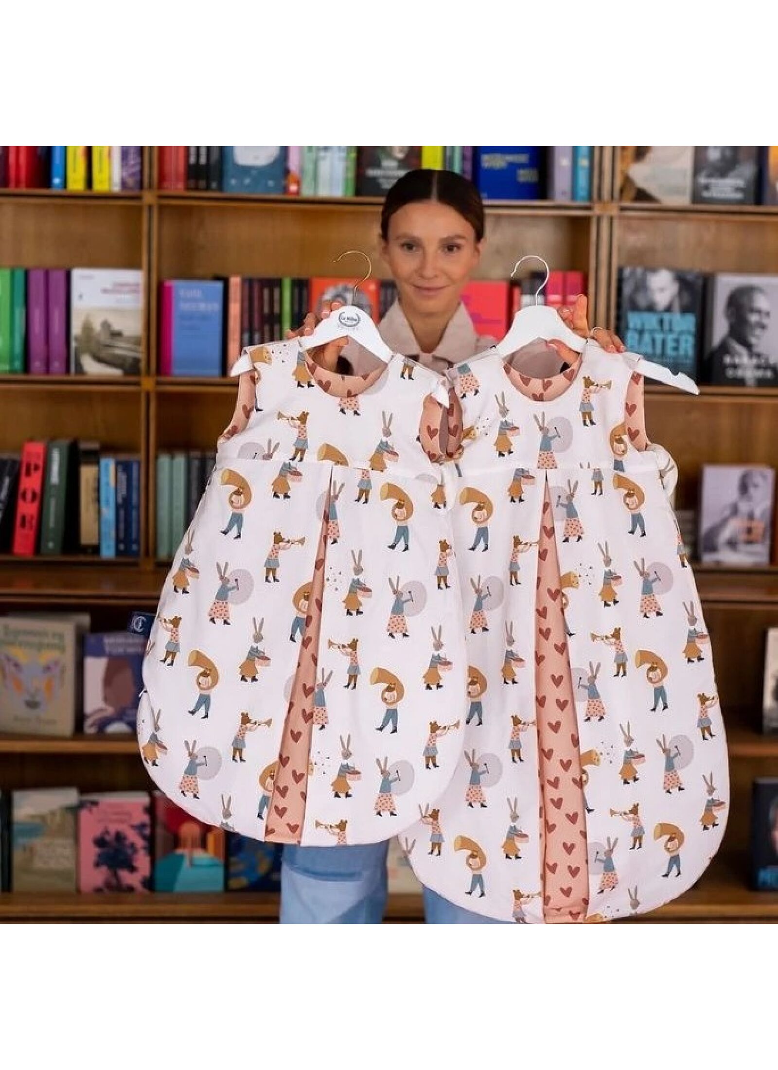 SLEEPING BAG MEDIUM (9-18M) MUSICIANS PINK