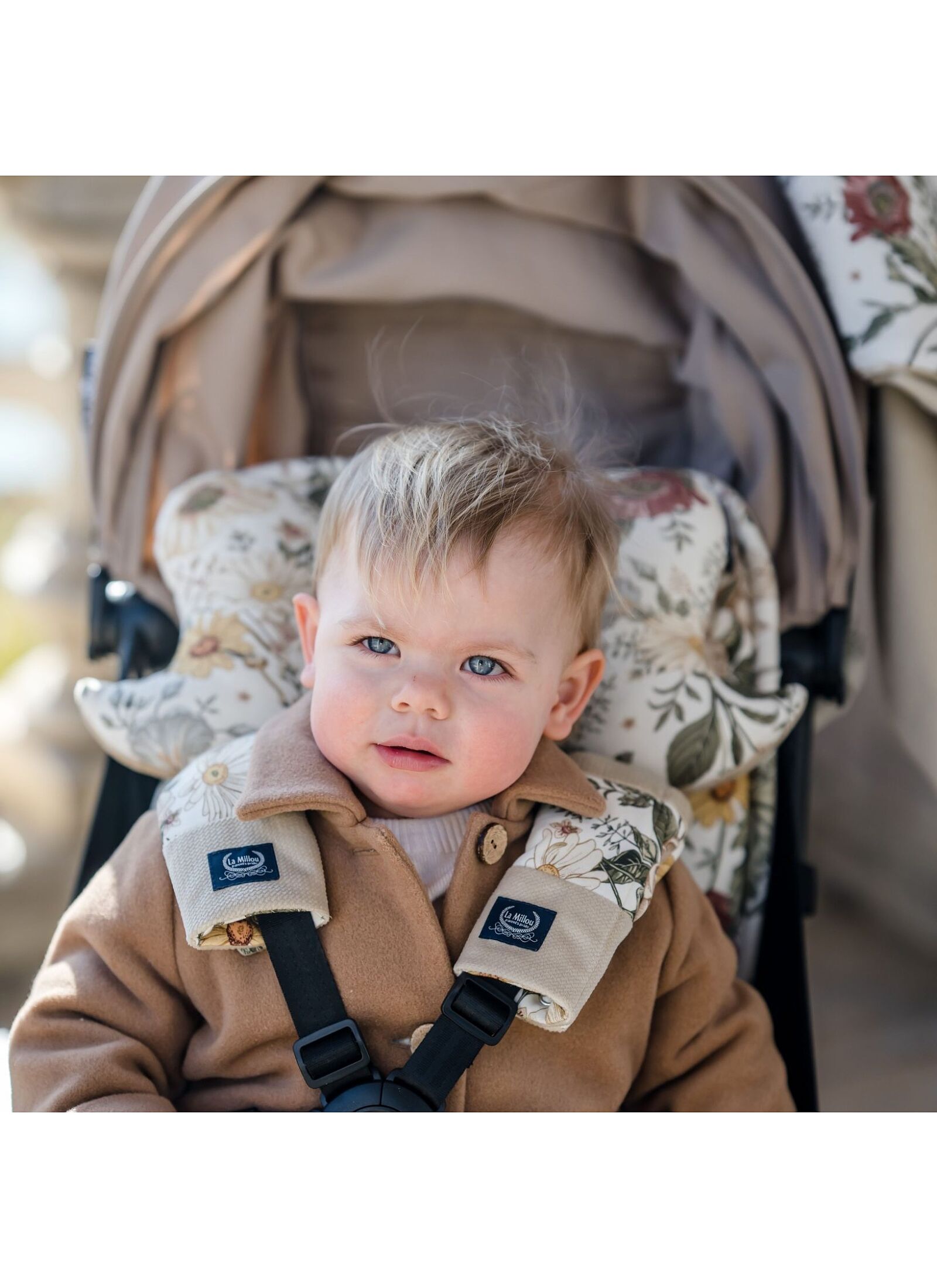 SEAT BELT COVER MUSICIANS VELVET BLUE