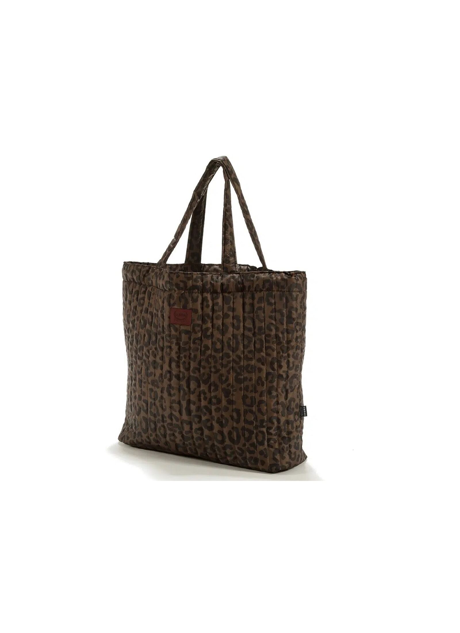 SHOPPER BAG ORTALION LEOPARD CHOCO