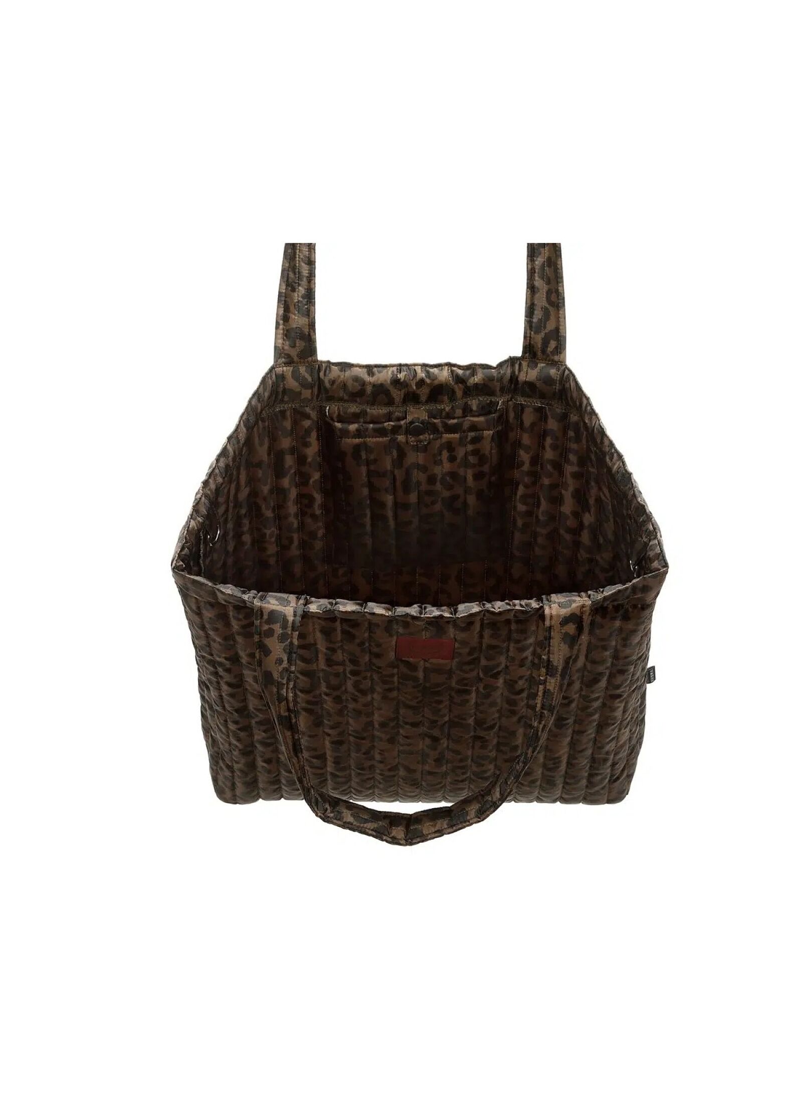 SHOPPER BAG ORTALION LEOPARD CHOCO