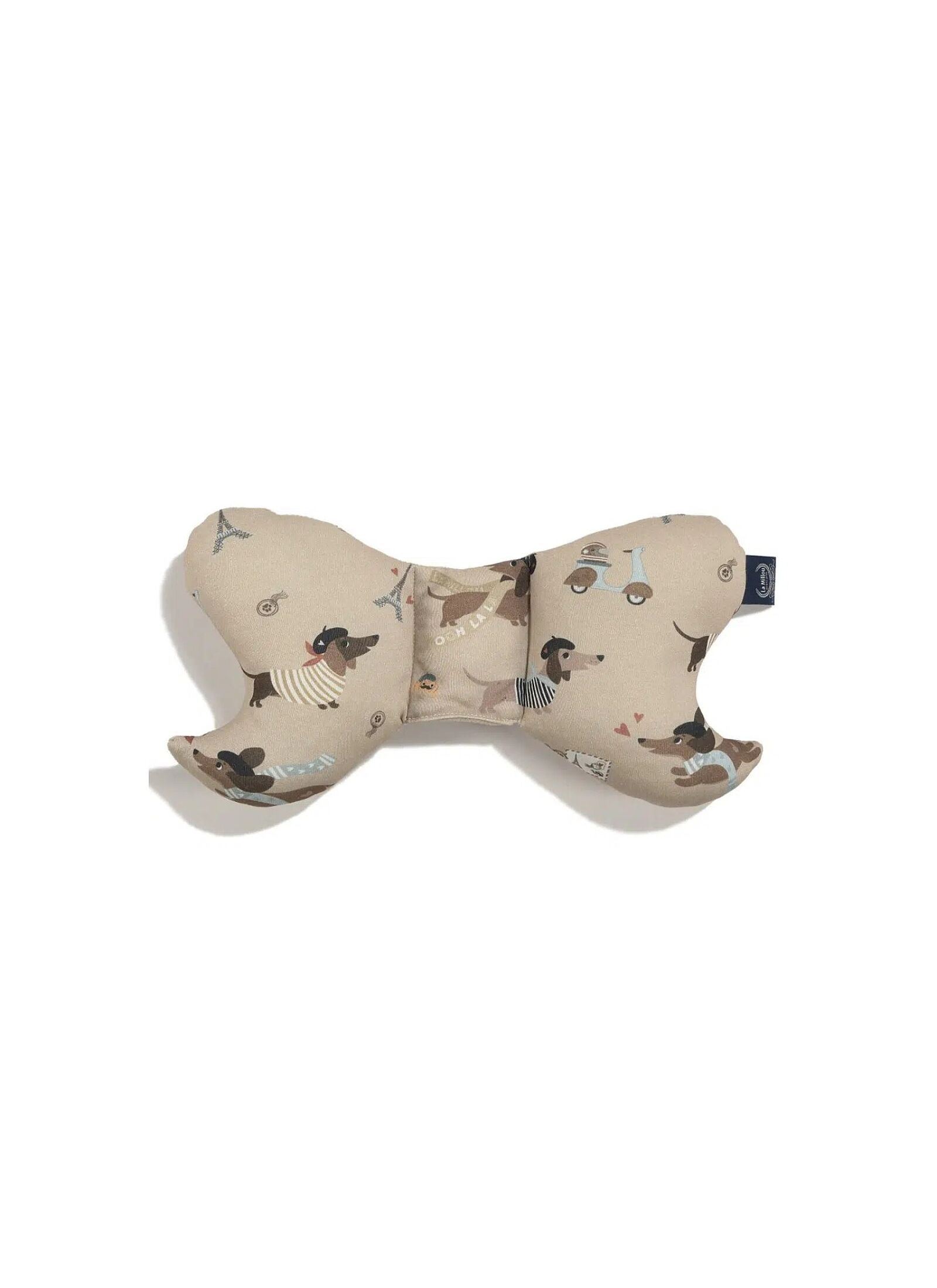 BABY PILLOW ANGEL'S WINGS PIERRE THE DOG SAND