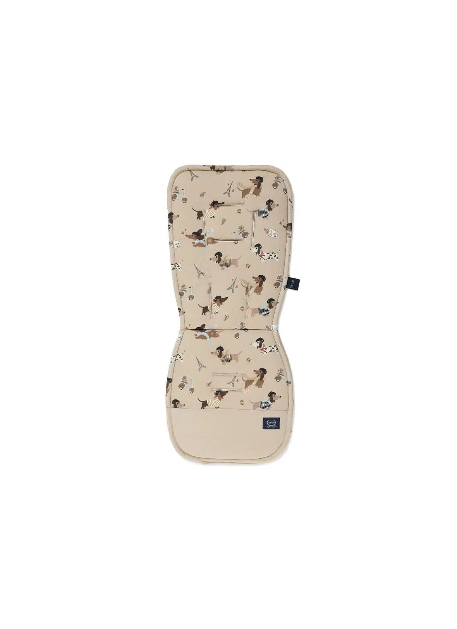STROLLER PAD PIERRE THE DOG VELVET SAND CLASSIC