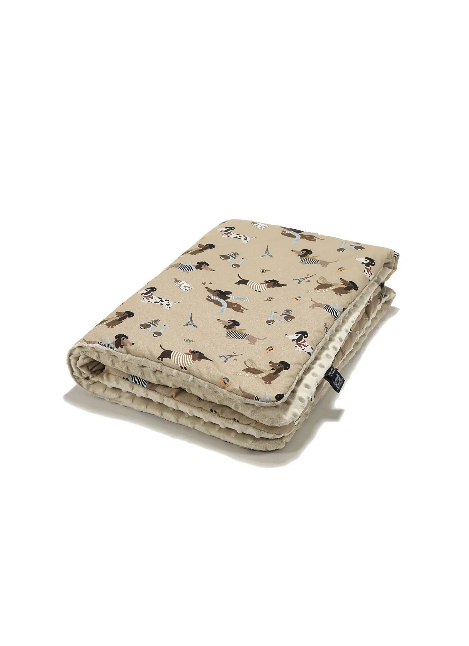 CRADDLE BLANKET (80X100) PIERRE THE DOG SAND
