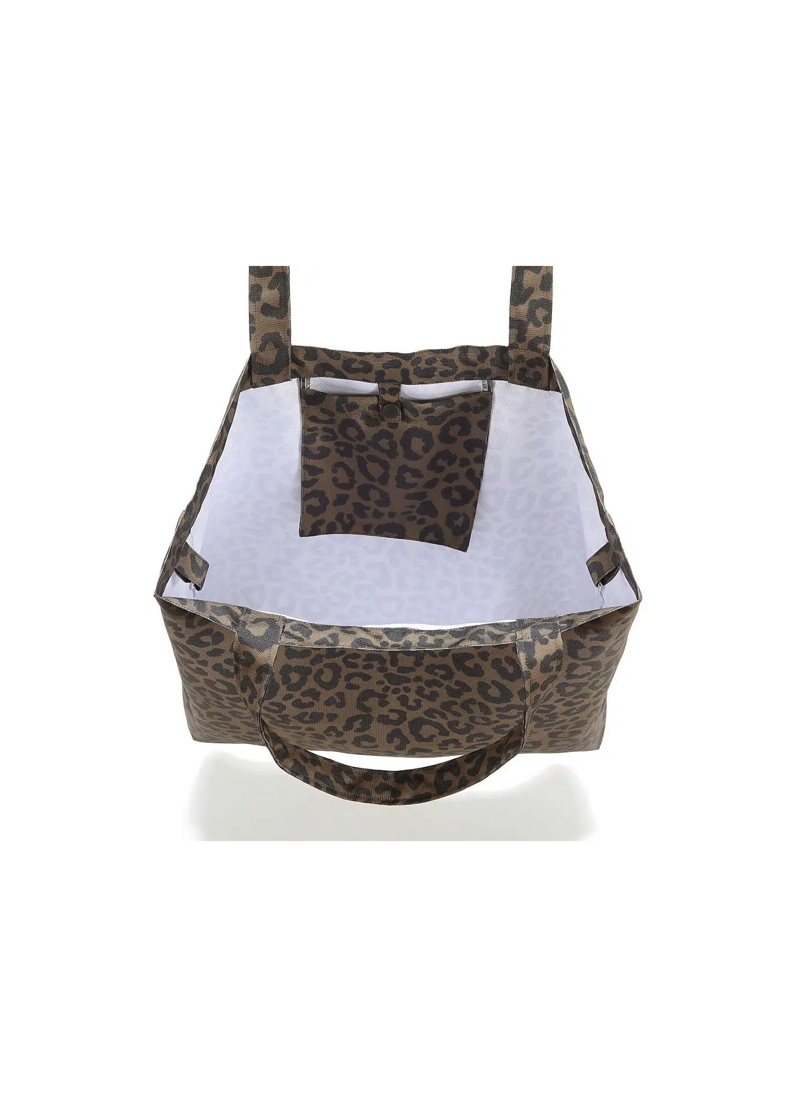 SHOPPER BAG LEOPARD CHOCO