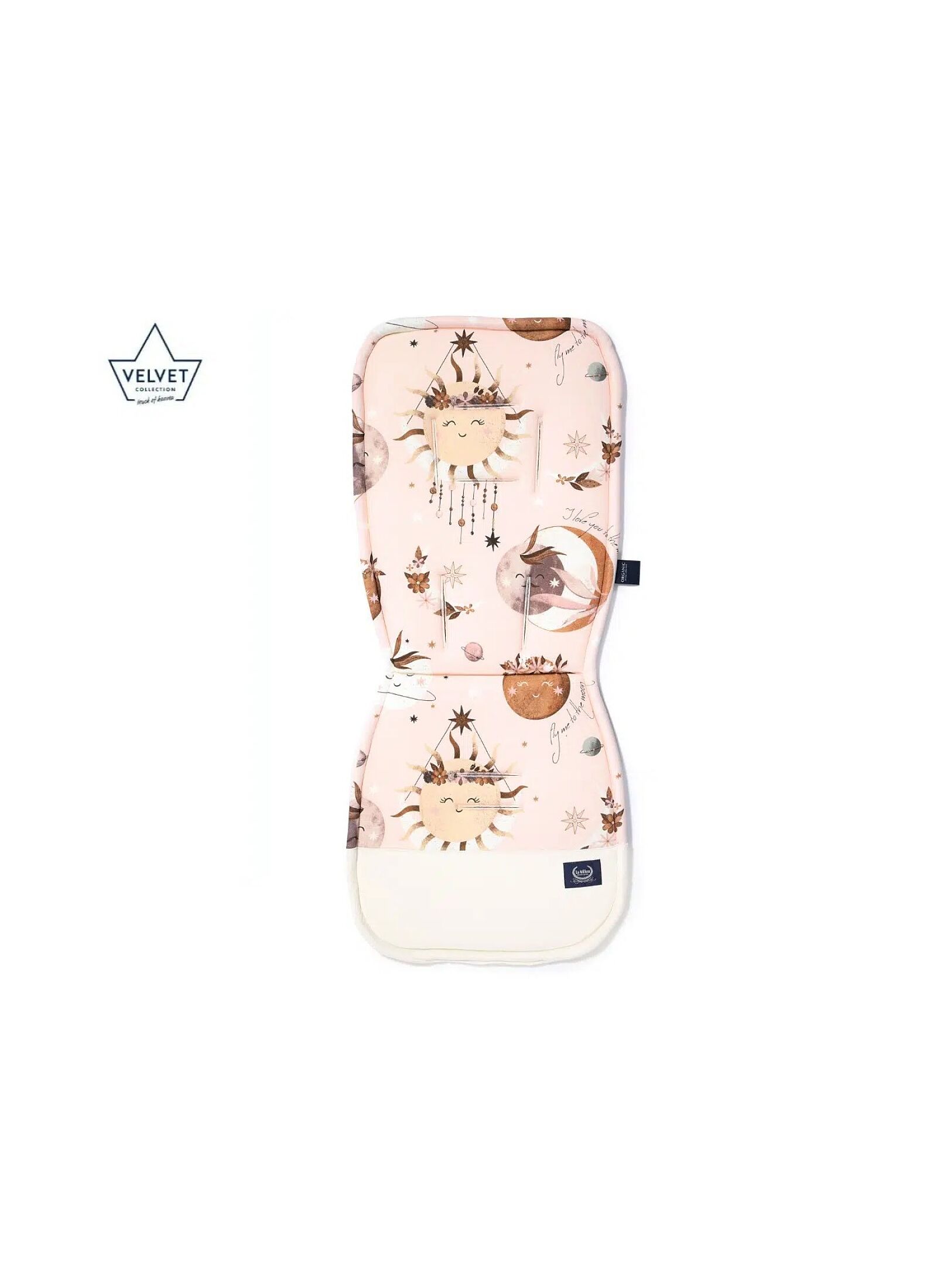 STROLLER PAD FLY ME TO THE MOON NUDE VELVET RAFAELLO CLASSIC