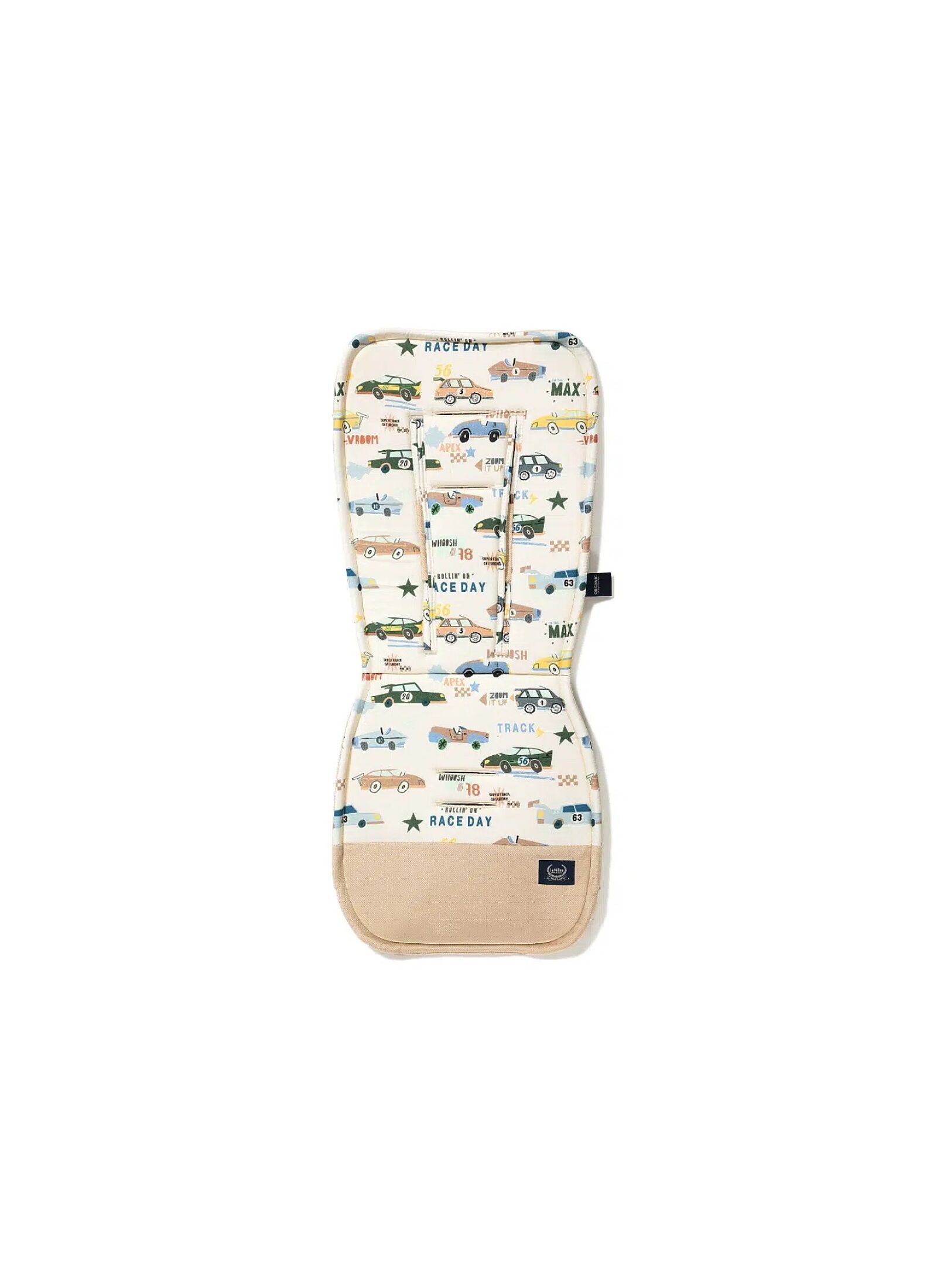 STROLLER PAD GRAND PRIX VELVET SAND MULTI