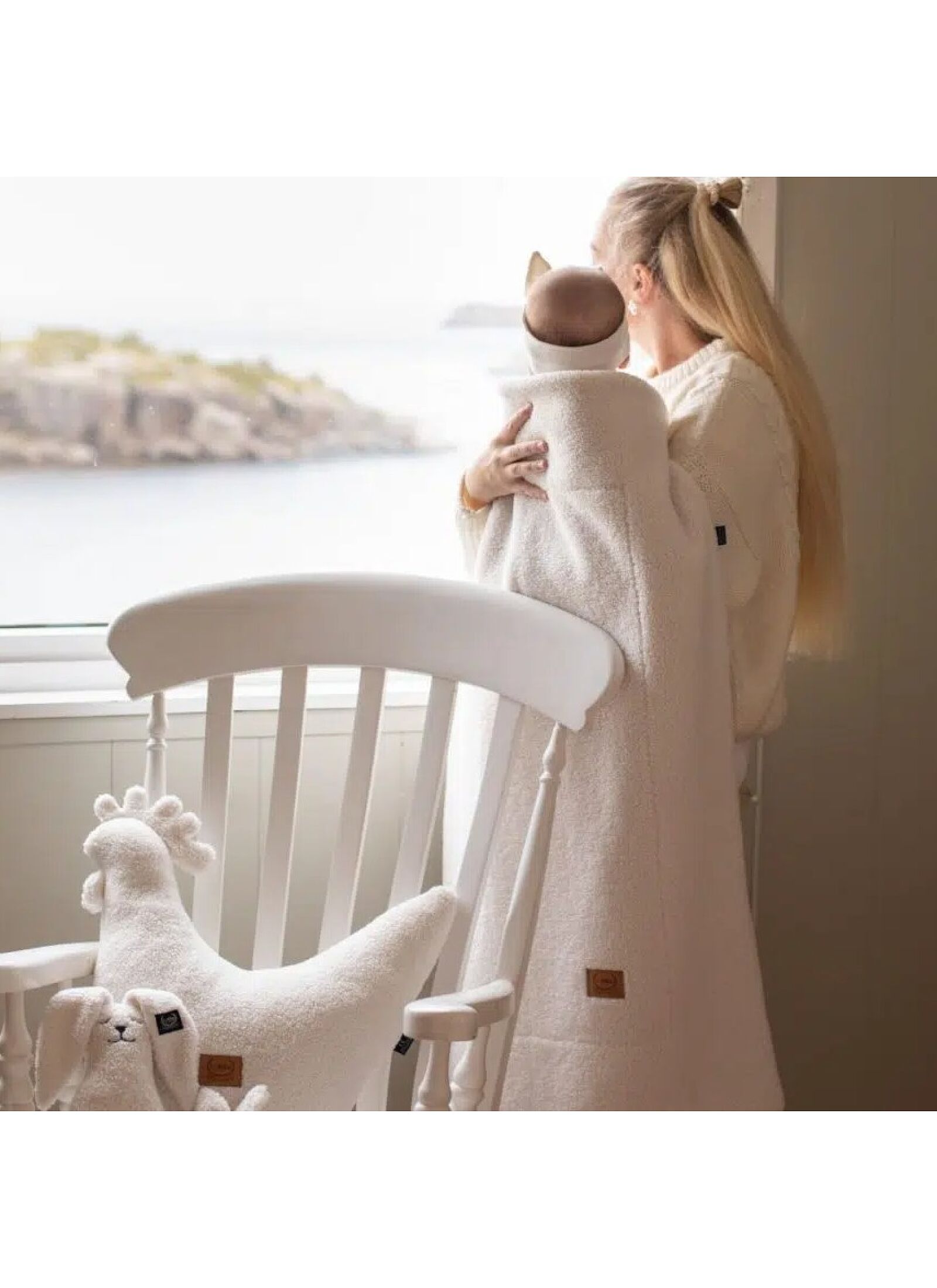 CRADDLE BLANKET (80X100) TEDDY LATTE