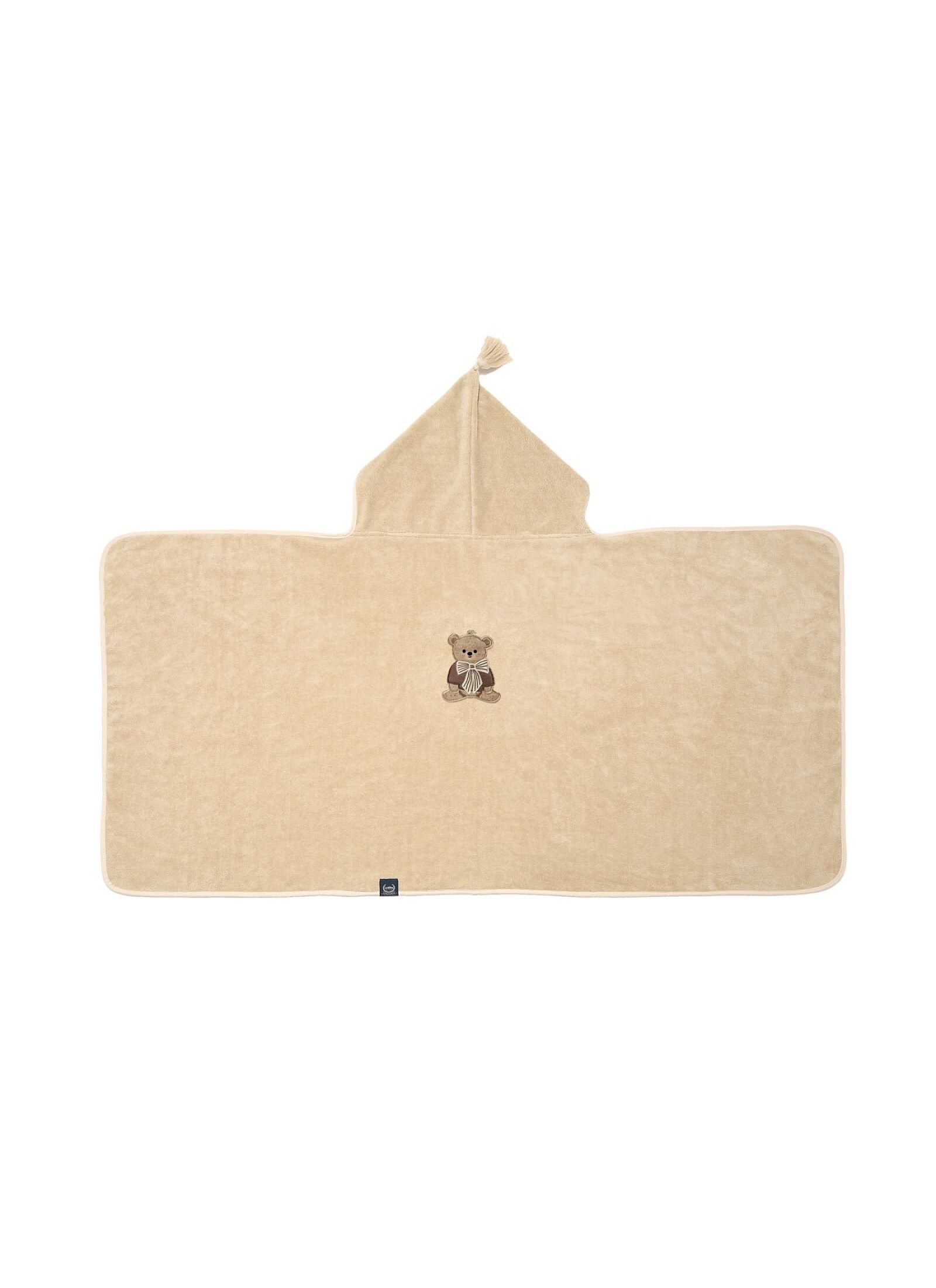 KID'S CUDDLE N DRY TOWEL BAMBOO BABY BEAR SAND