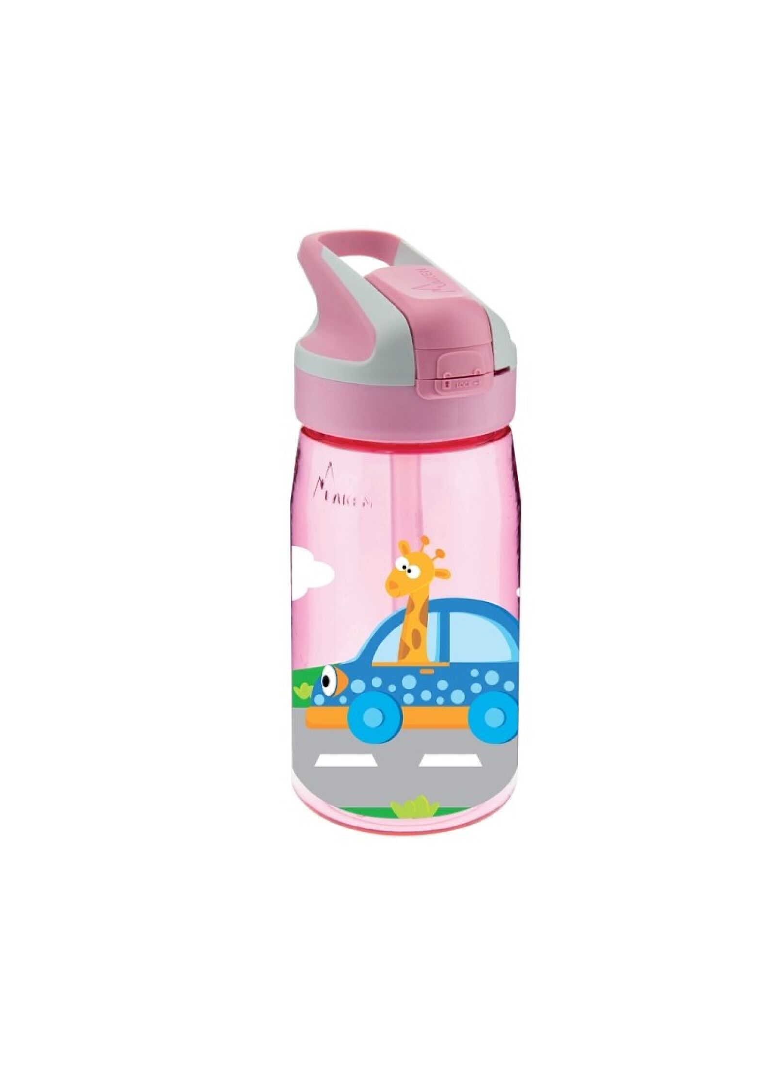 BOTTLE TRITAN CARS PINK