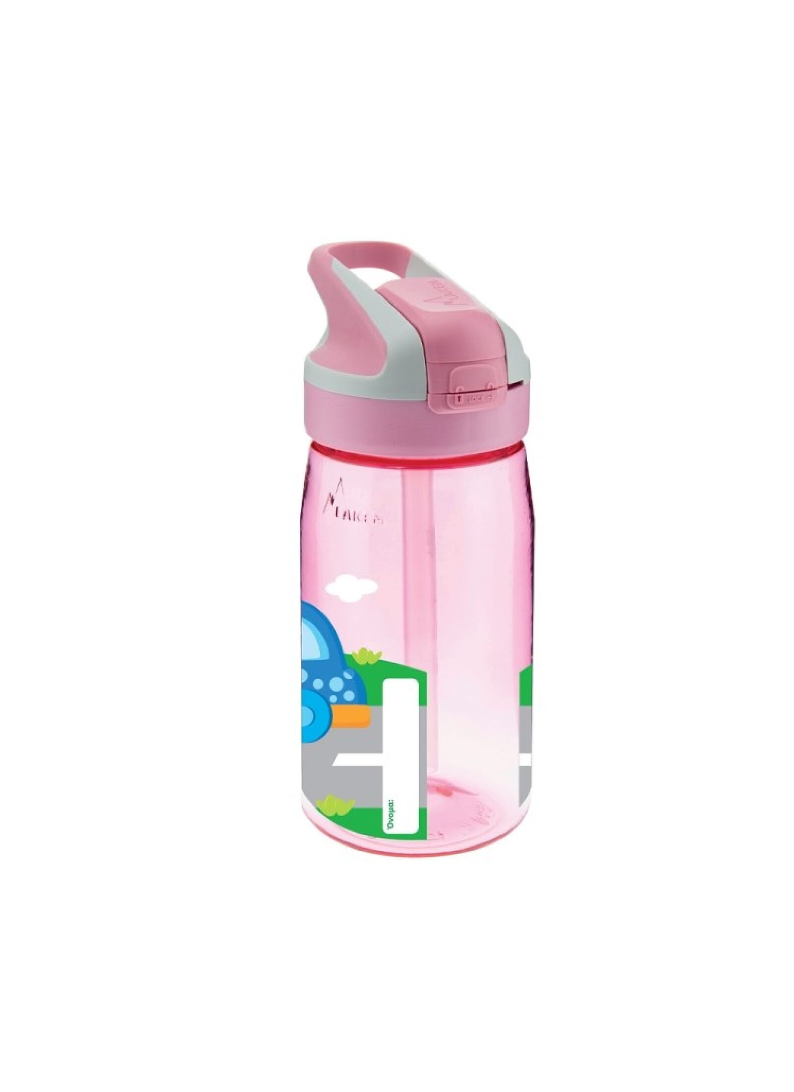 BOTTLE TRITAN CARS PINK