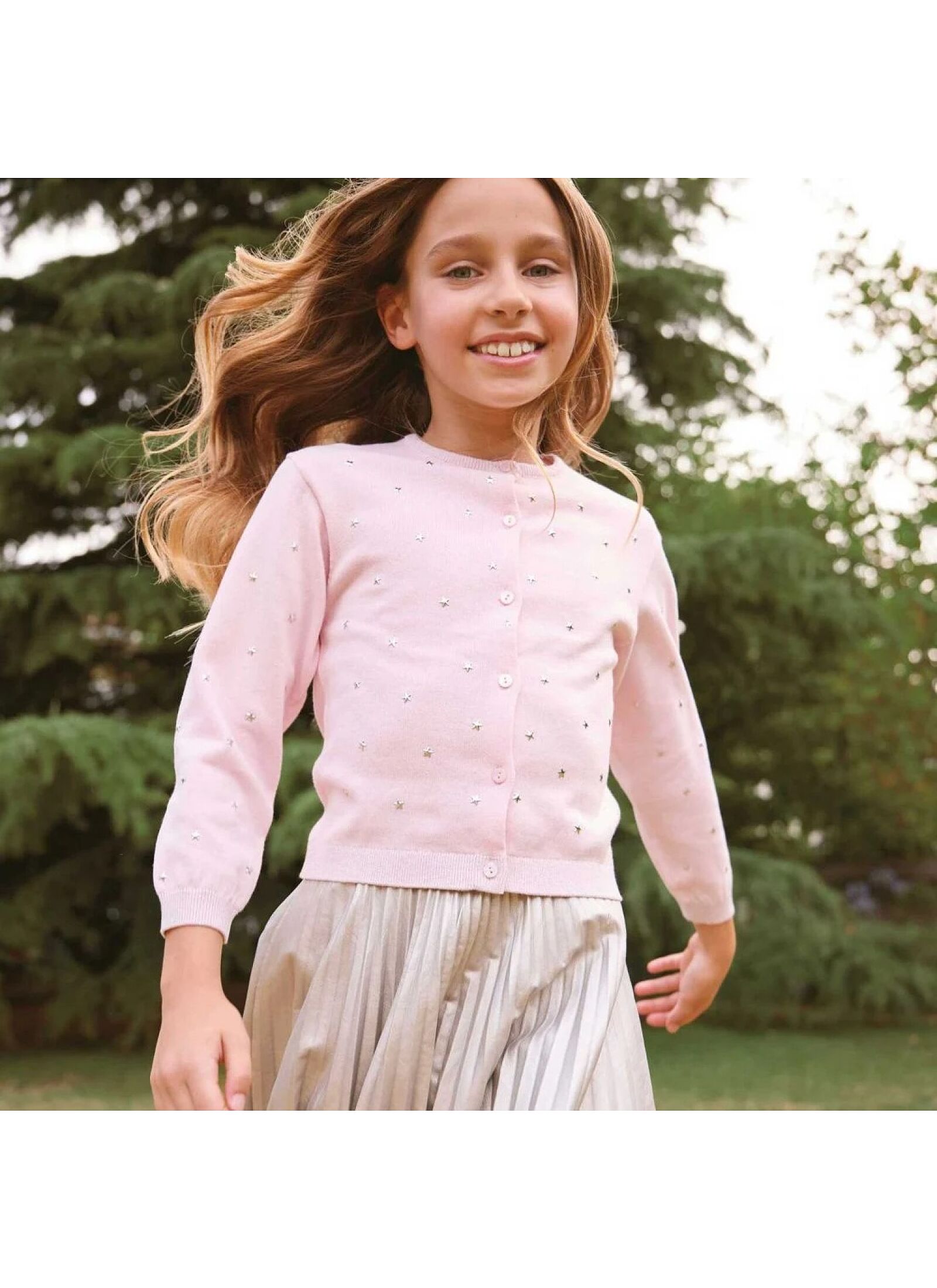 KNITTED CARDIGAN PINK