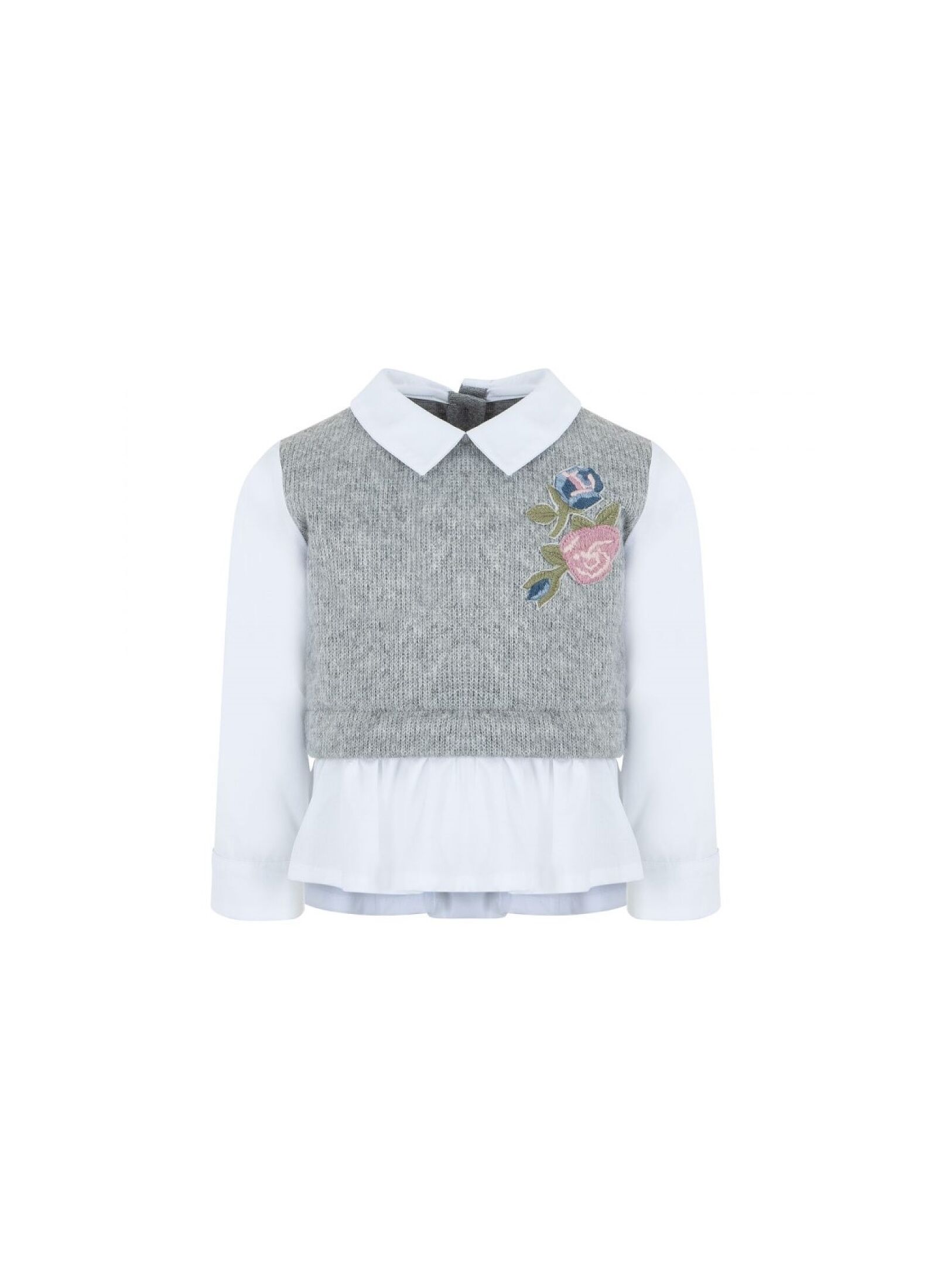 JUMPER FLOWERS GREY