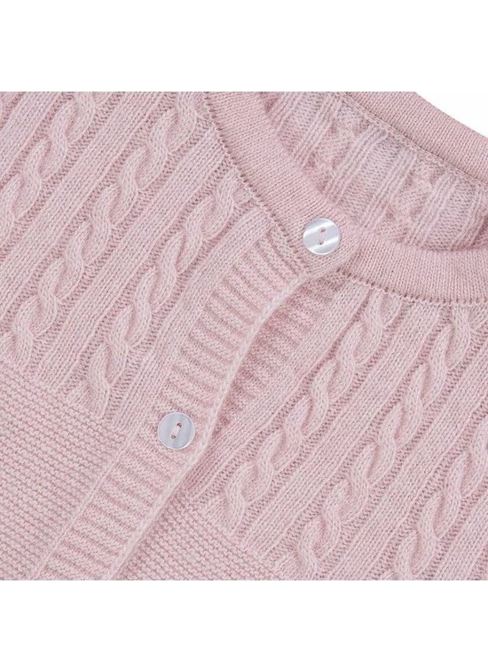 KNITTED CARDIGAN PINK